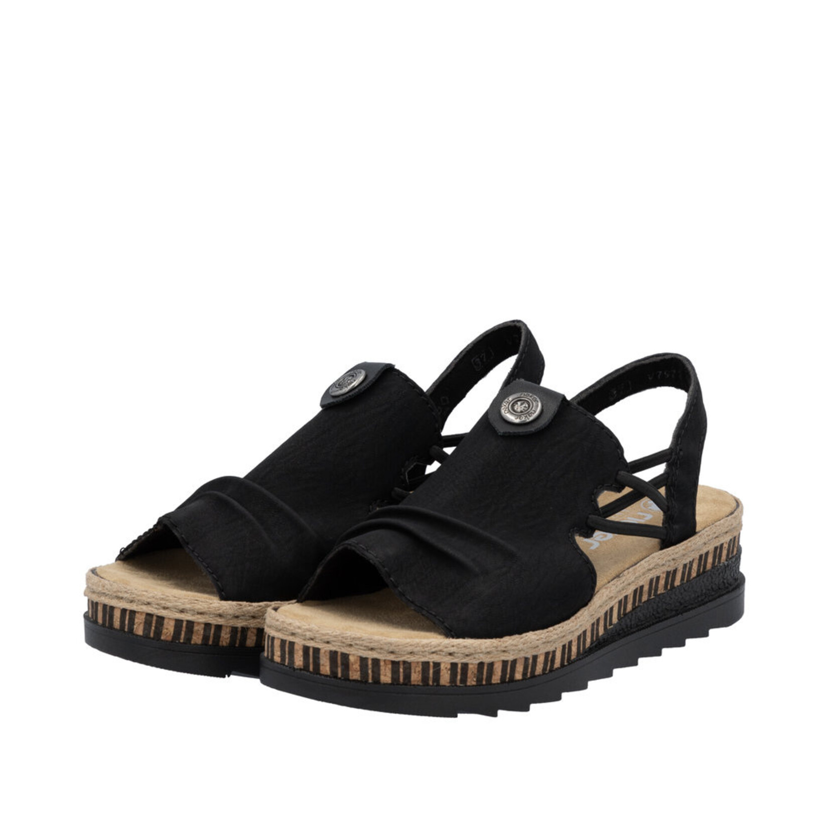 Rieker RIEKER V7972-00 Women's Wrapped Sandal