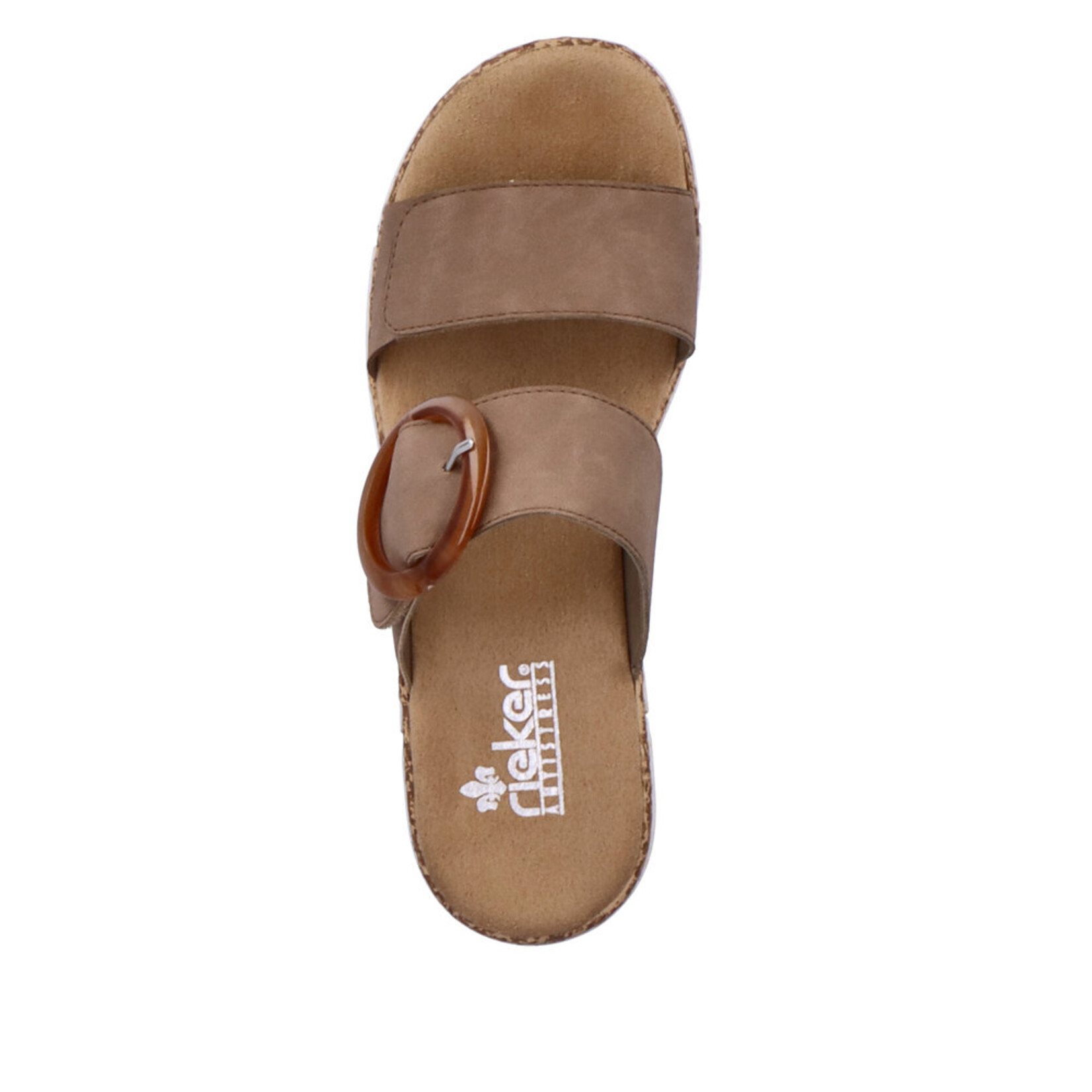 Rieker RIEKER V2392-62 Women's Velcro Slide (Big Buckle)