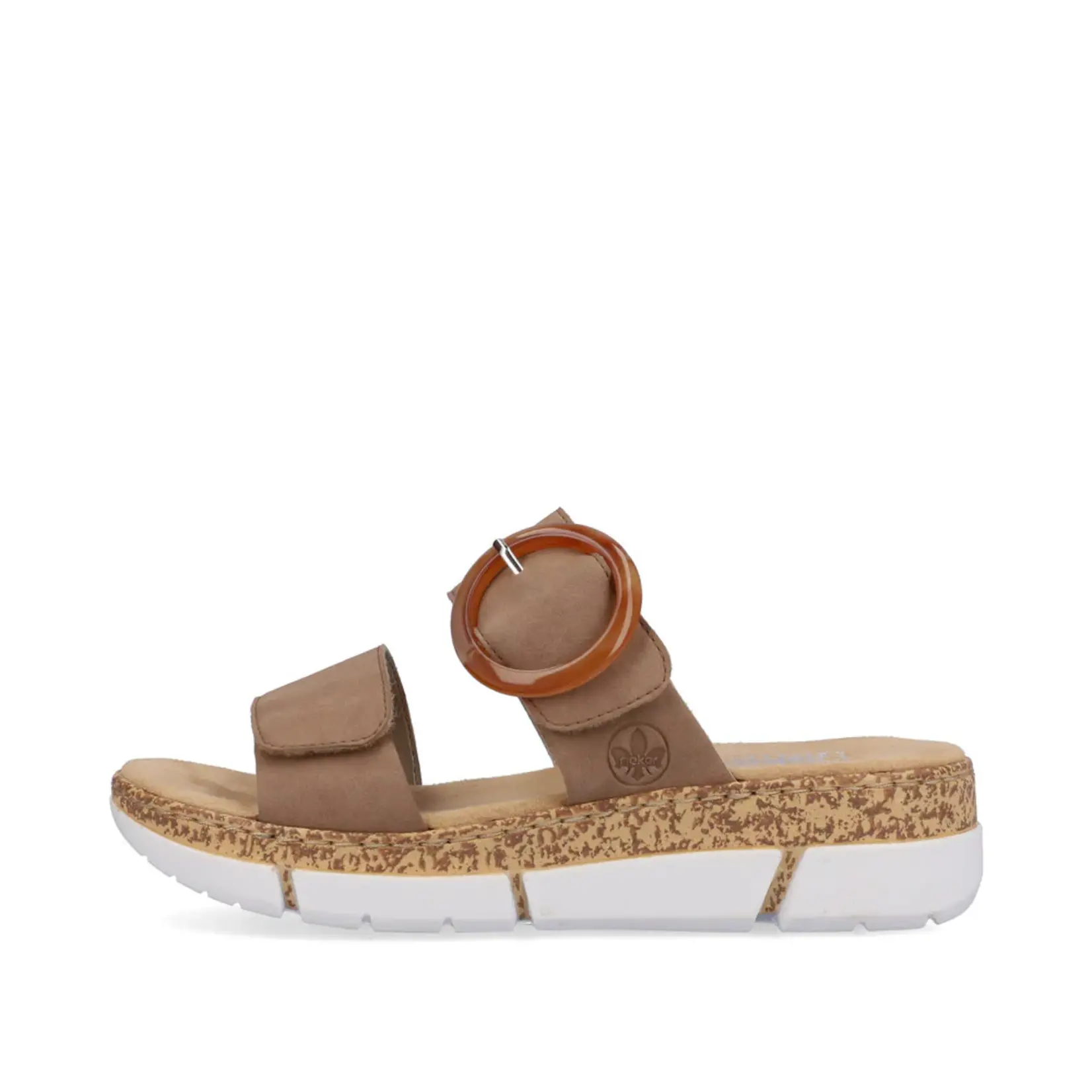 Rieker RIEKER V2392-62 Women's Velcro Slide (Big Buckle)