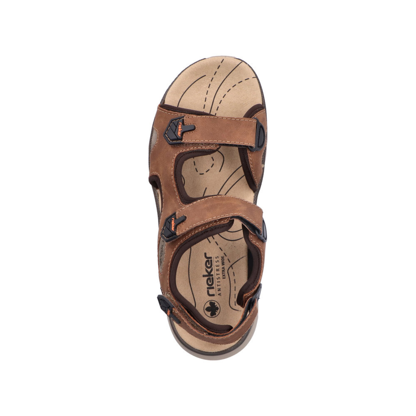 Rieker RIEKER 29151-24 Men's Velcro Back-Strap Sandal