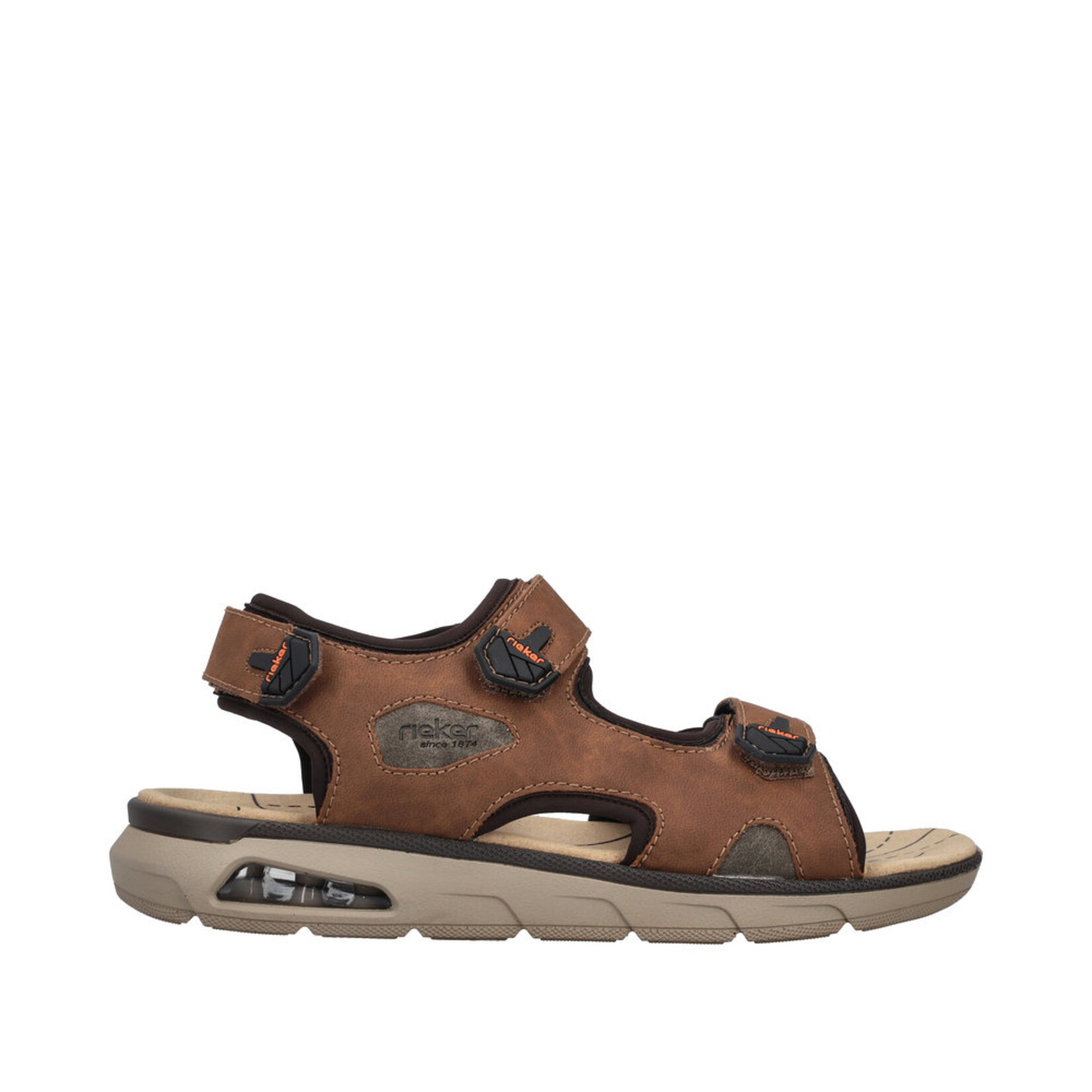 Rieker RIEKER 29151-24 Men's Velcro Back-Strap Sandal