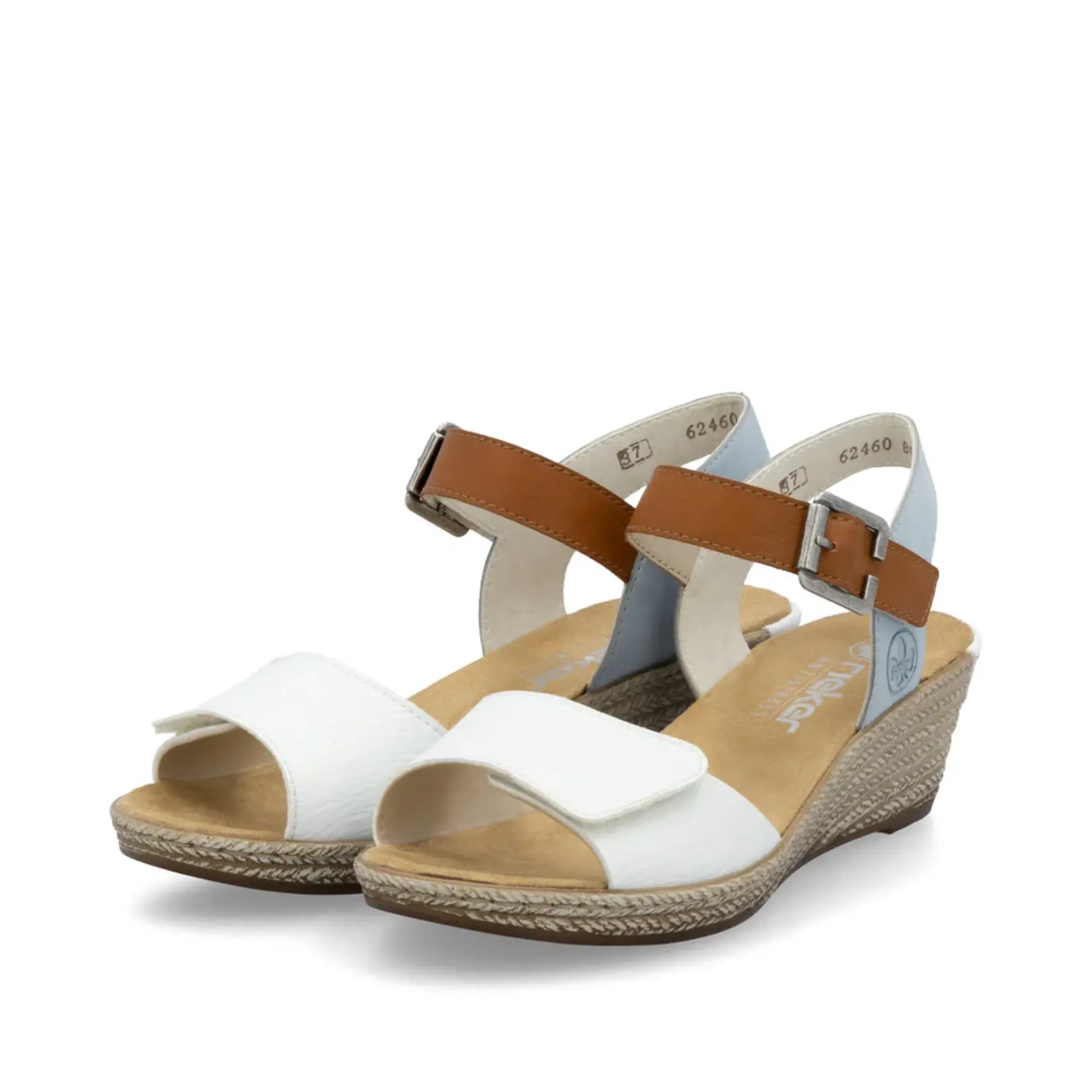 Rieker RIEKER 62460-80 Women's Wedge Sandal Back-Strap