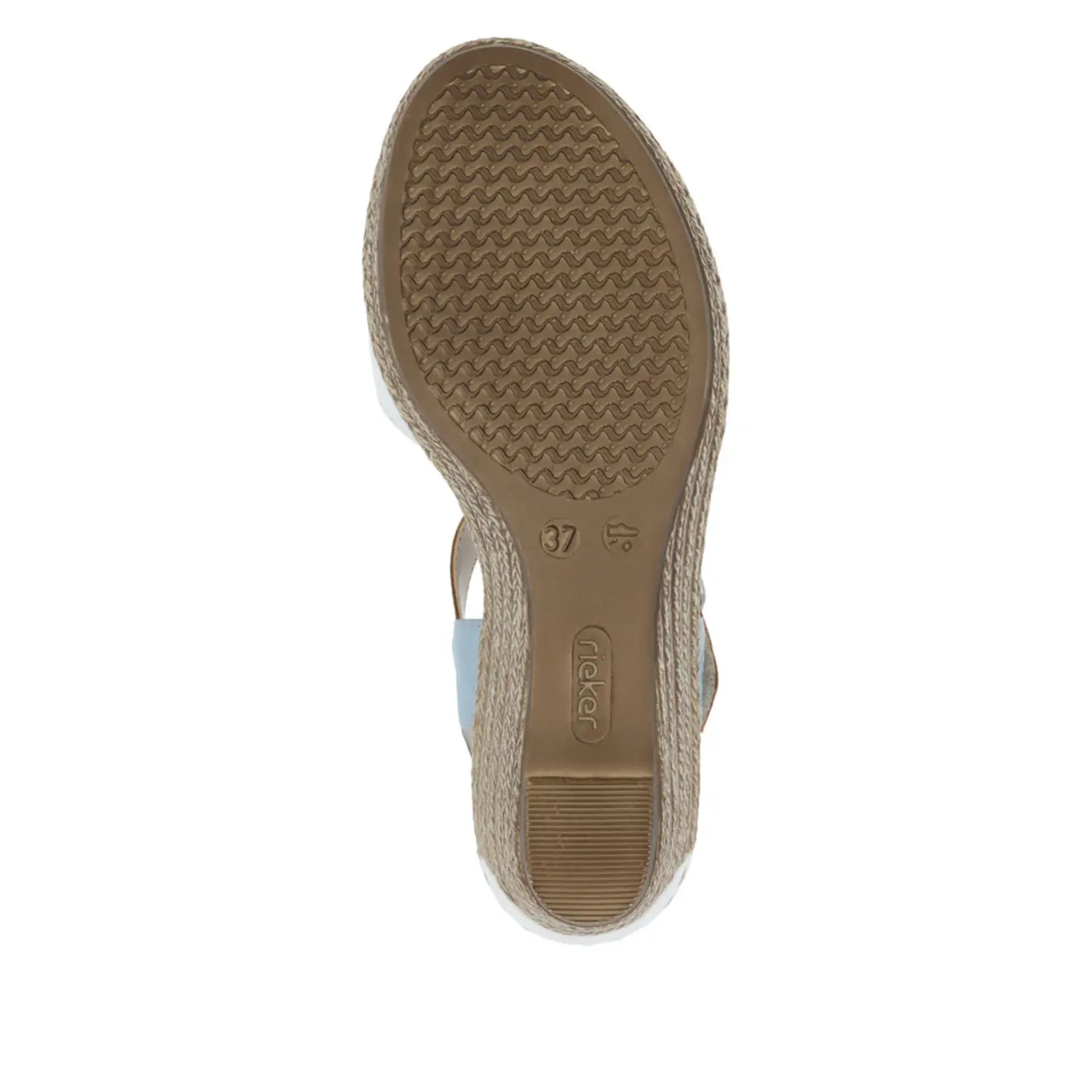 Rieker RIEKER 62460-80 Women's Wedge Sandal Back-Strap