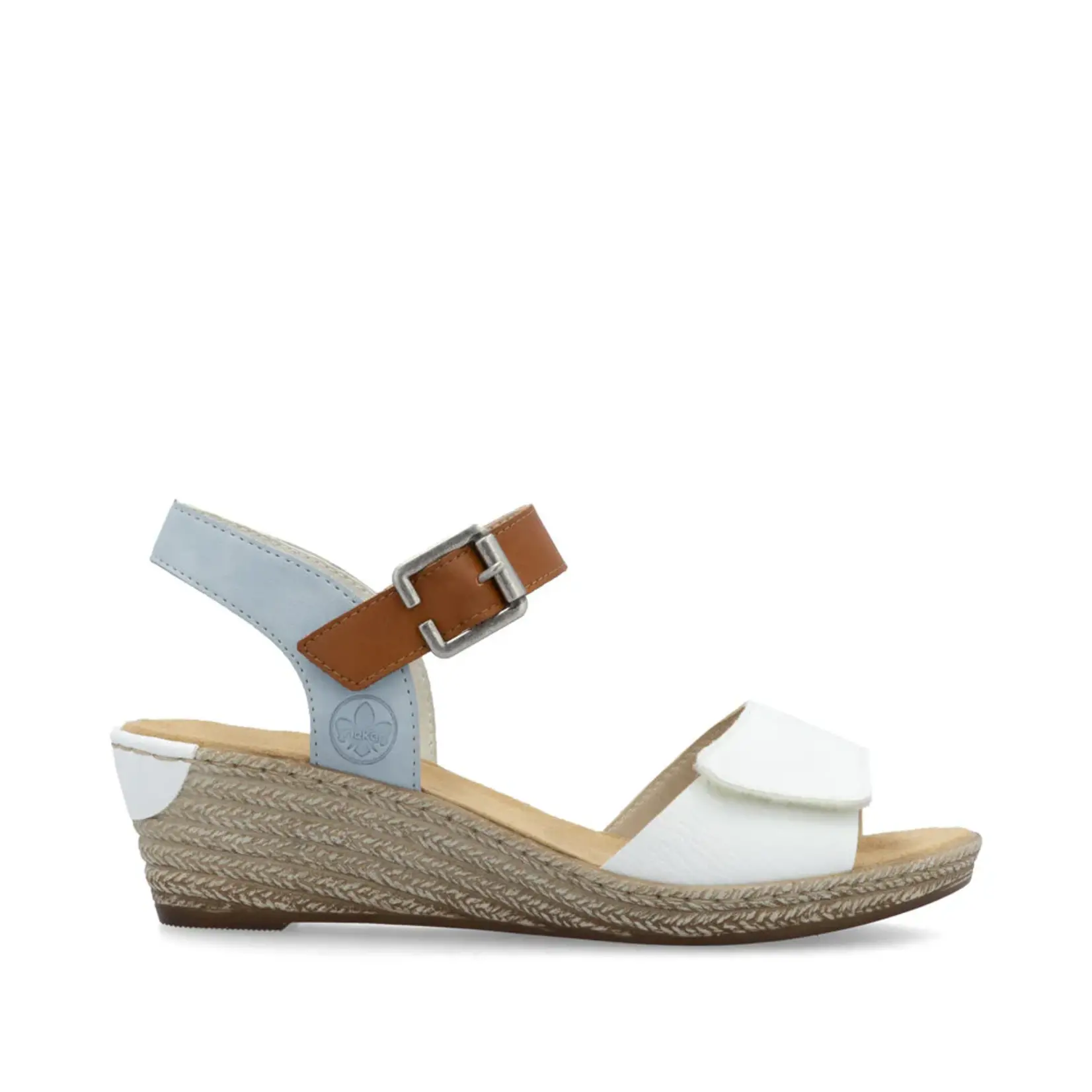 Rieker RIEKER 62460-80 Women's Wedge Sandal Back-Strap