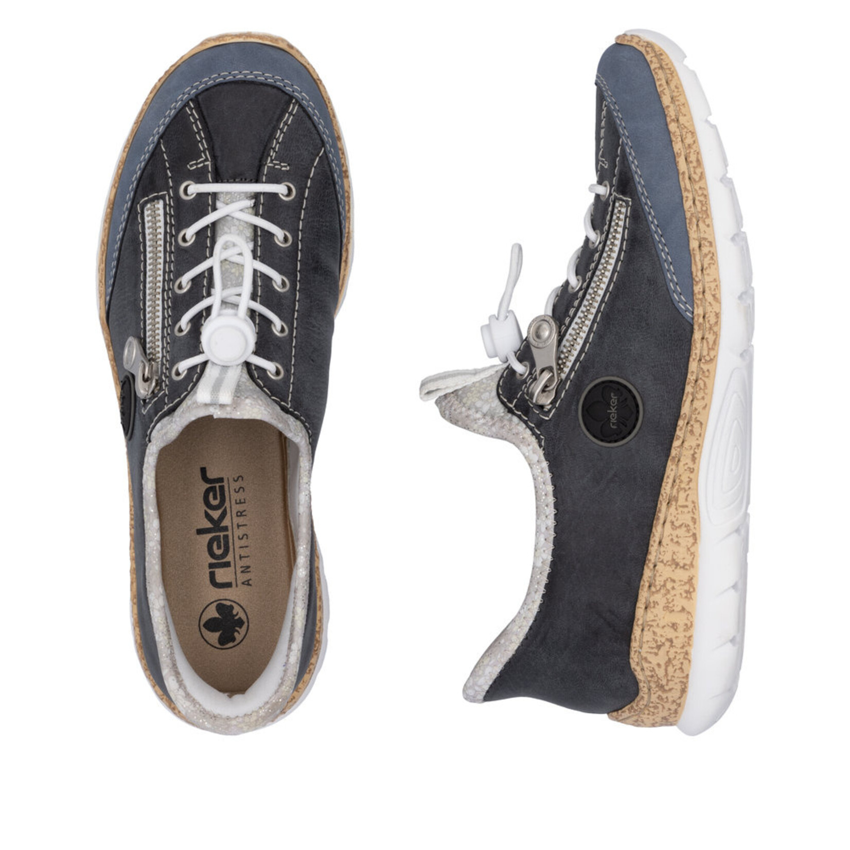 Rieker RIEKER N42F2-14 Women's Sporty Slip-In Sneaker