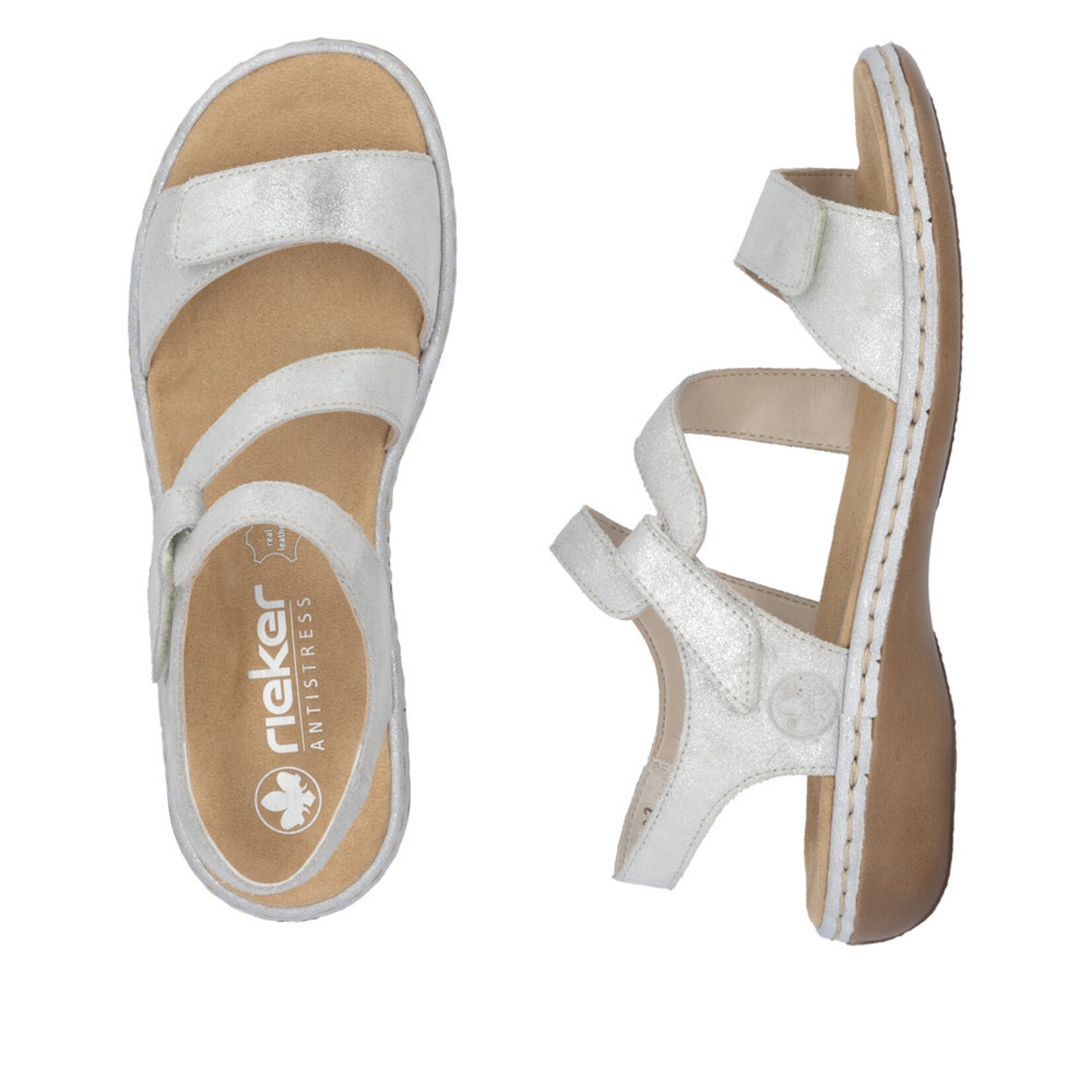 Rieker RIEKER 659C7-93 Women's Velcro Sandal