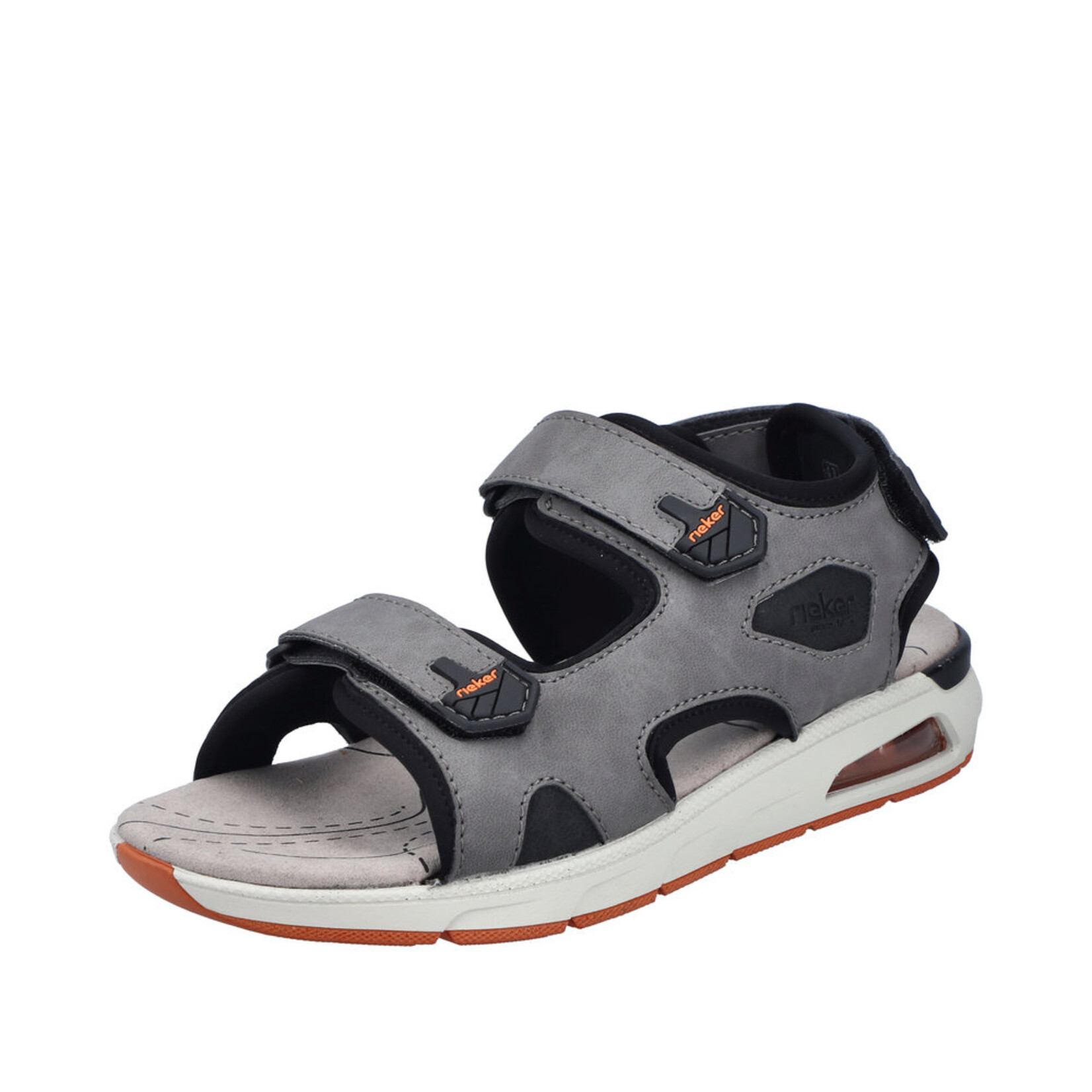 Rieker RIEKER 29151-42 Men's Velcro Back-Strap Sandal