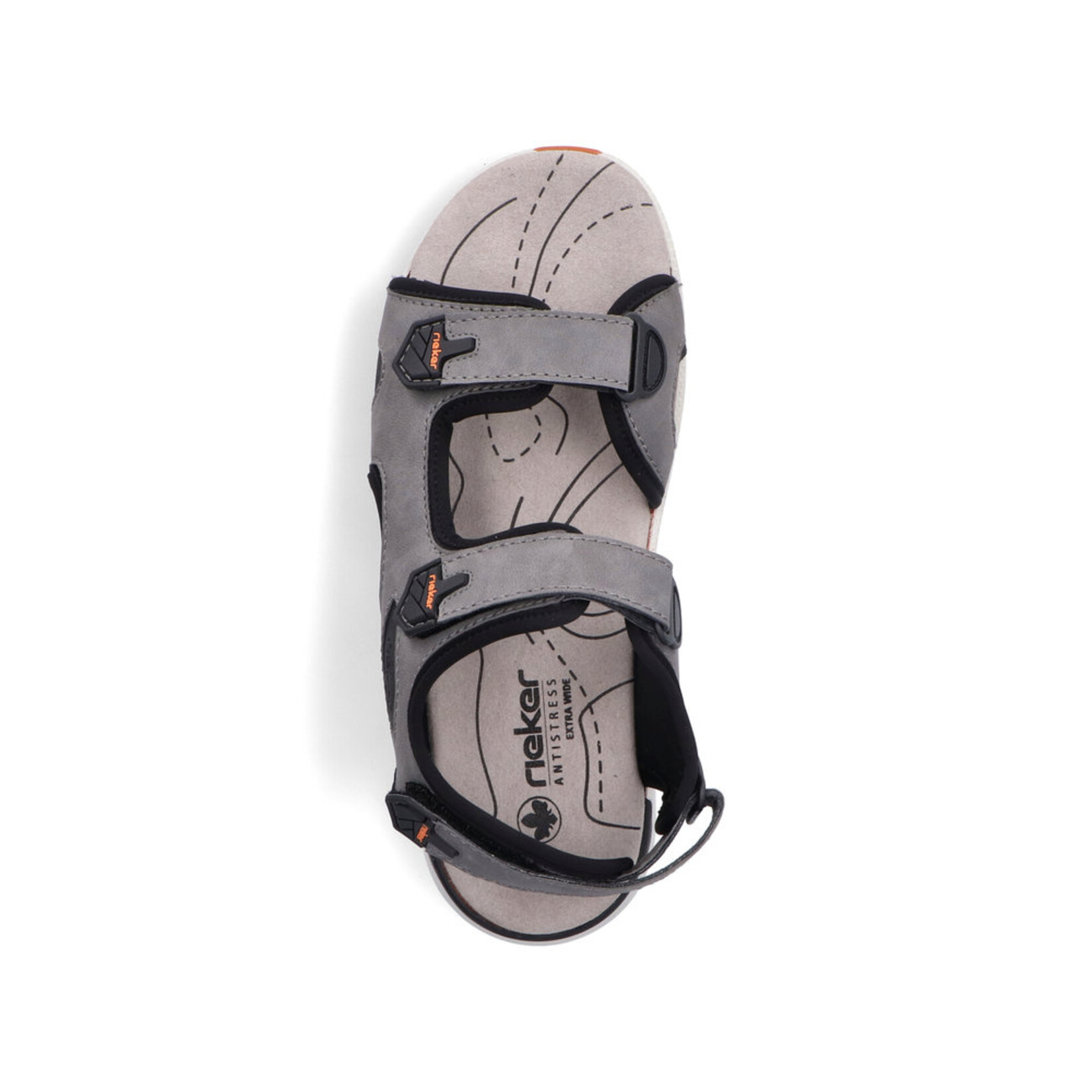 Rieker RIEKER 29151-42 Men's Velcro Back-Strap Sandal