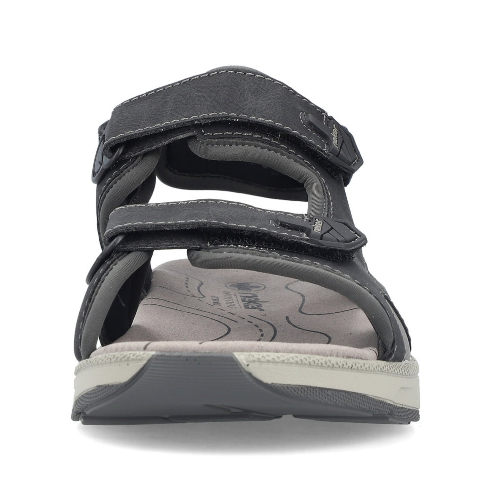 Rieker RIEKER 29151-00 Men's Velcro Back-Strap Sandal