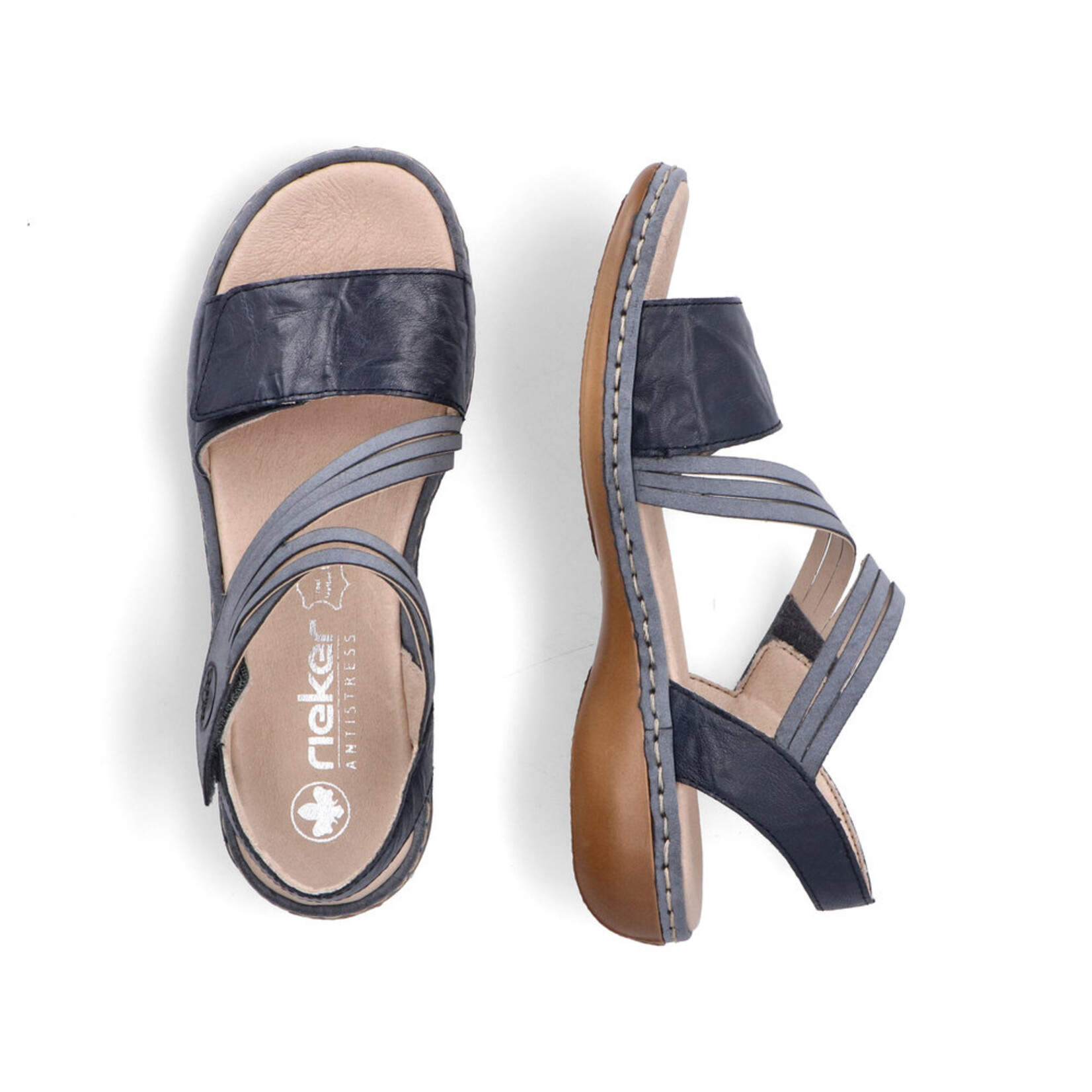 Rieker RIEKER 65964-12 Velcro Sandal (Thick Band)