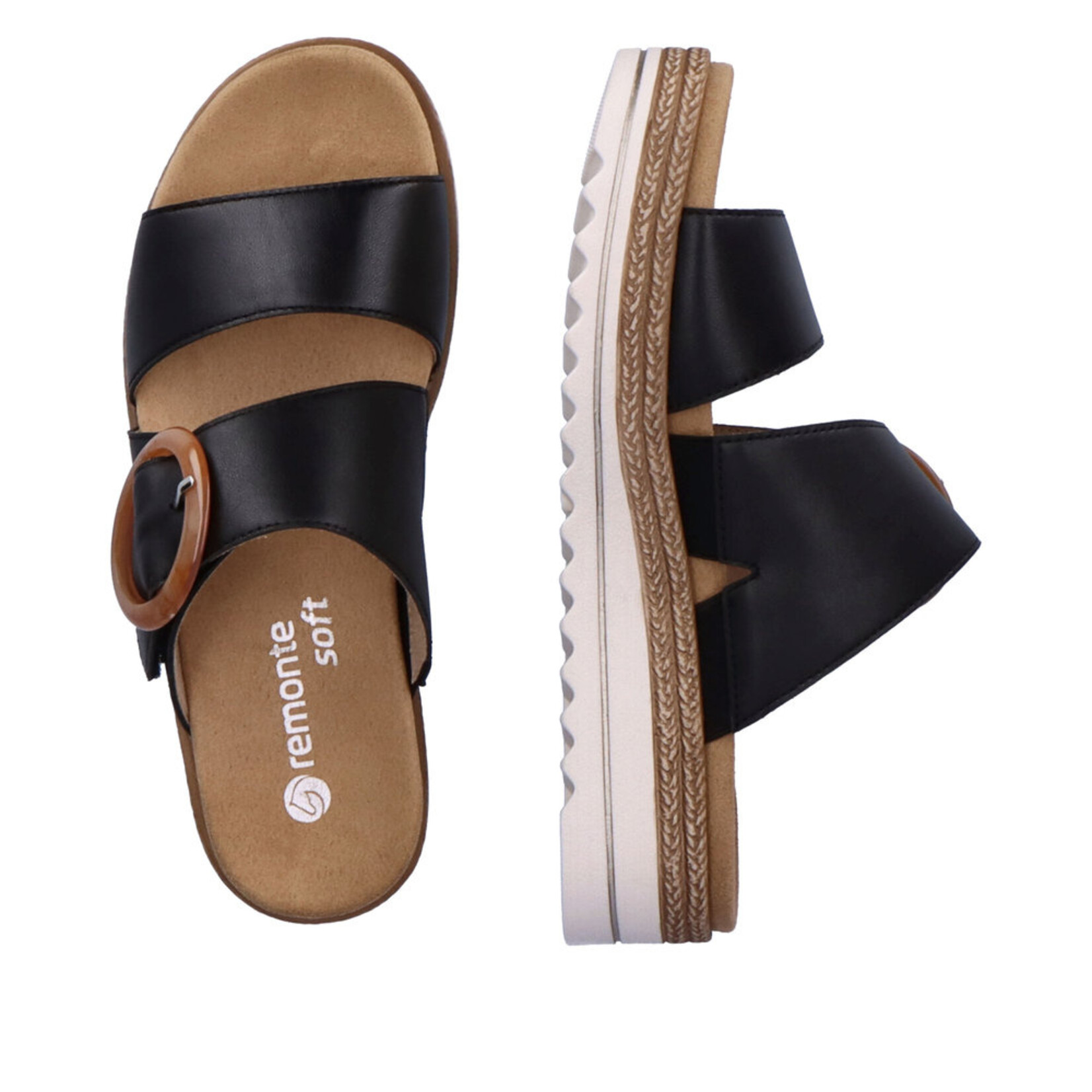 REMONTE D0Q51- Chunk Sole Slide (Big Buckle