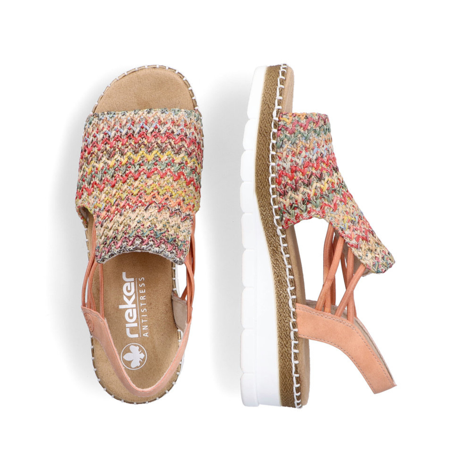 Rieker RIEKER V1241-90 Women's Woven Sandal