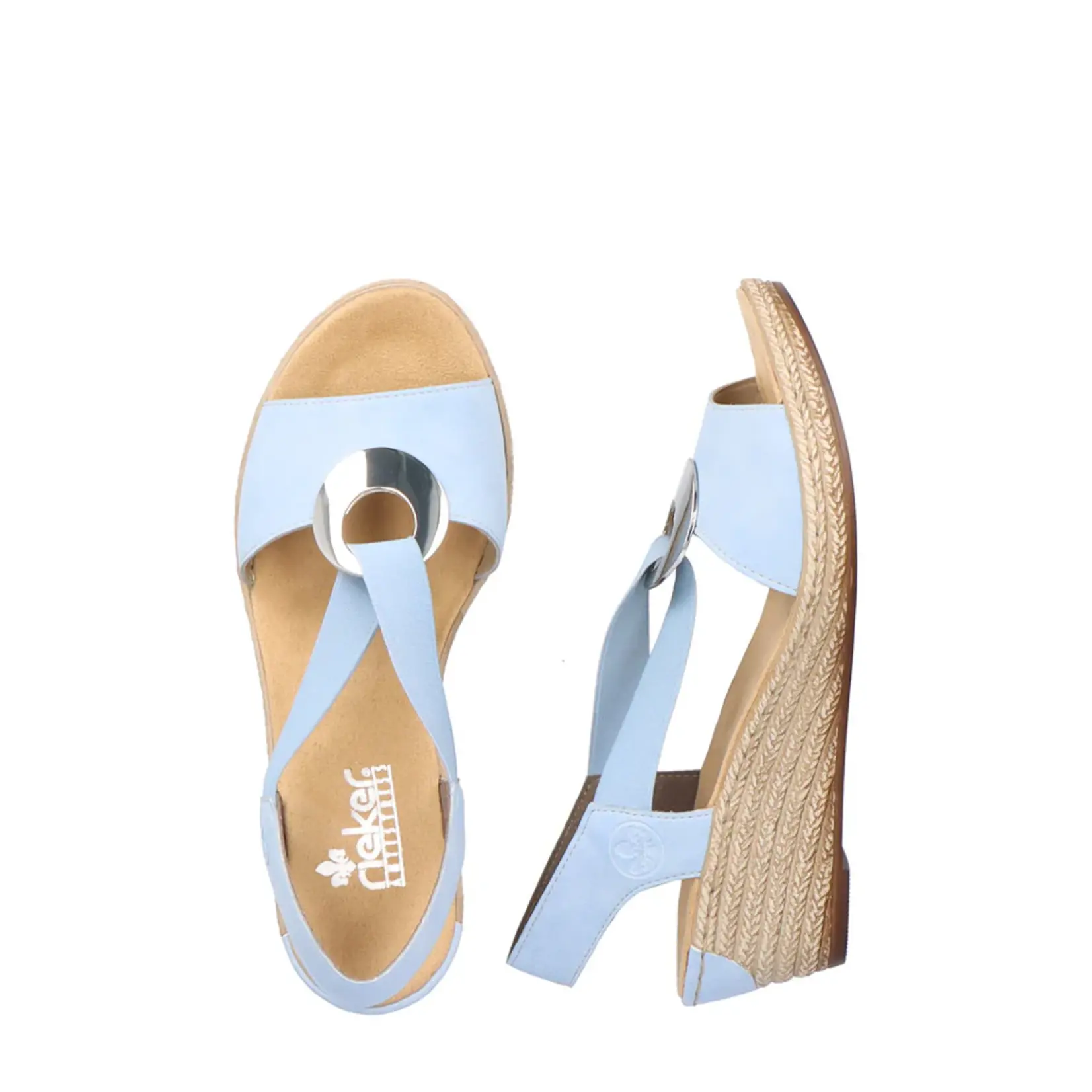 Rieker RIEKER 624H6-10 Wedge Sandal (Coin)