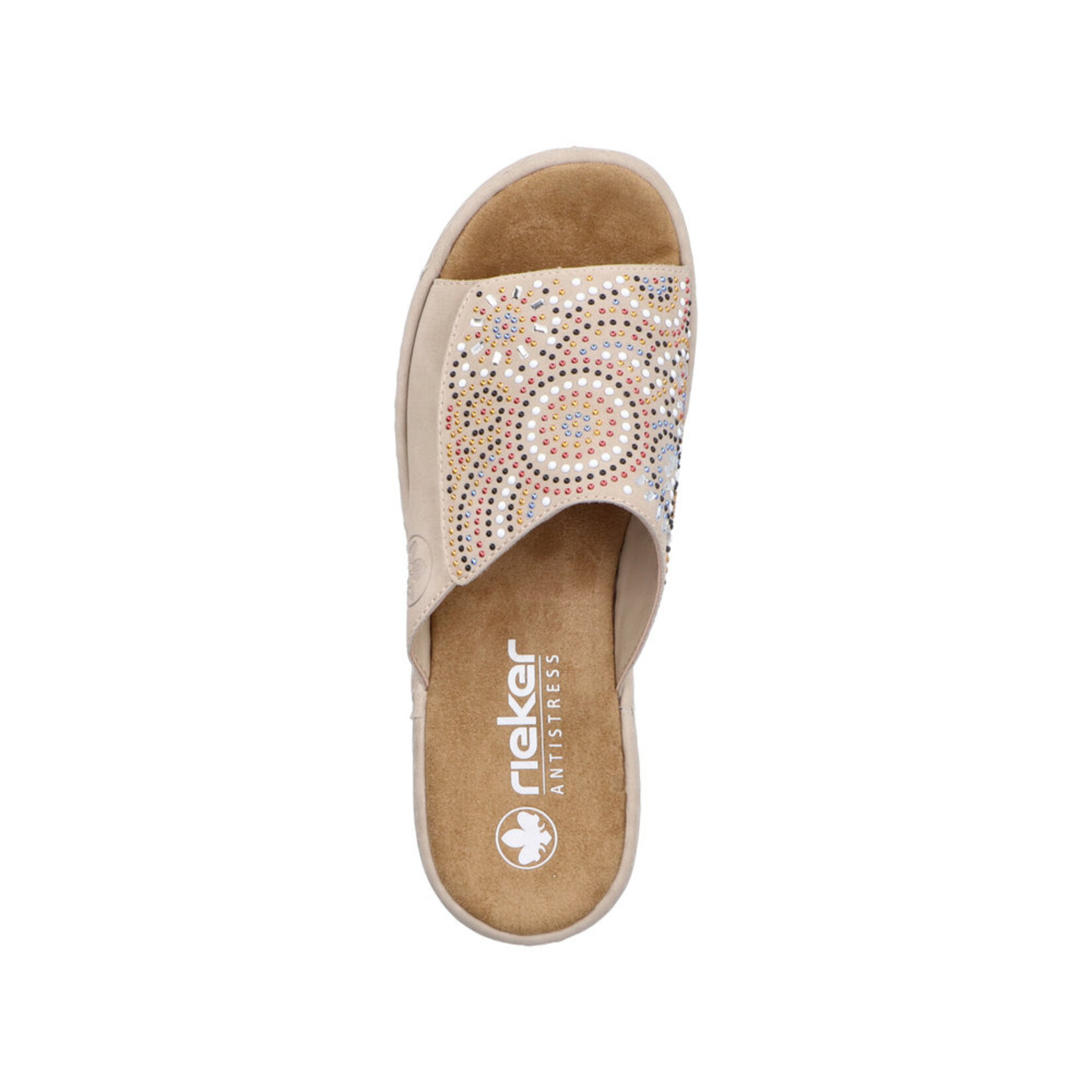 Rieker RIEKER V1395-62 Velcro Wedge Slide (Beads)