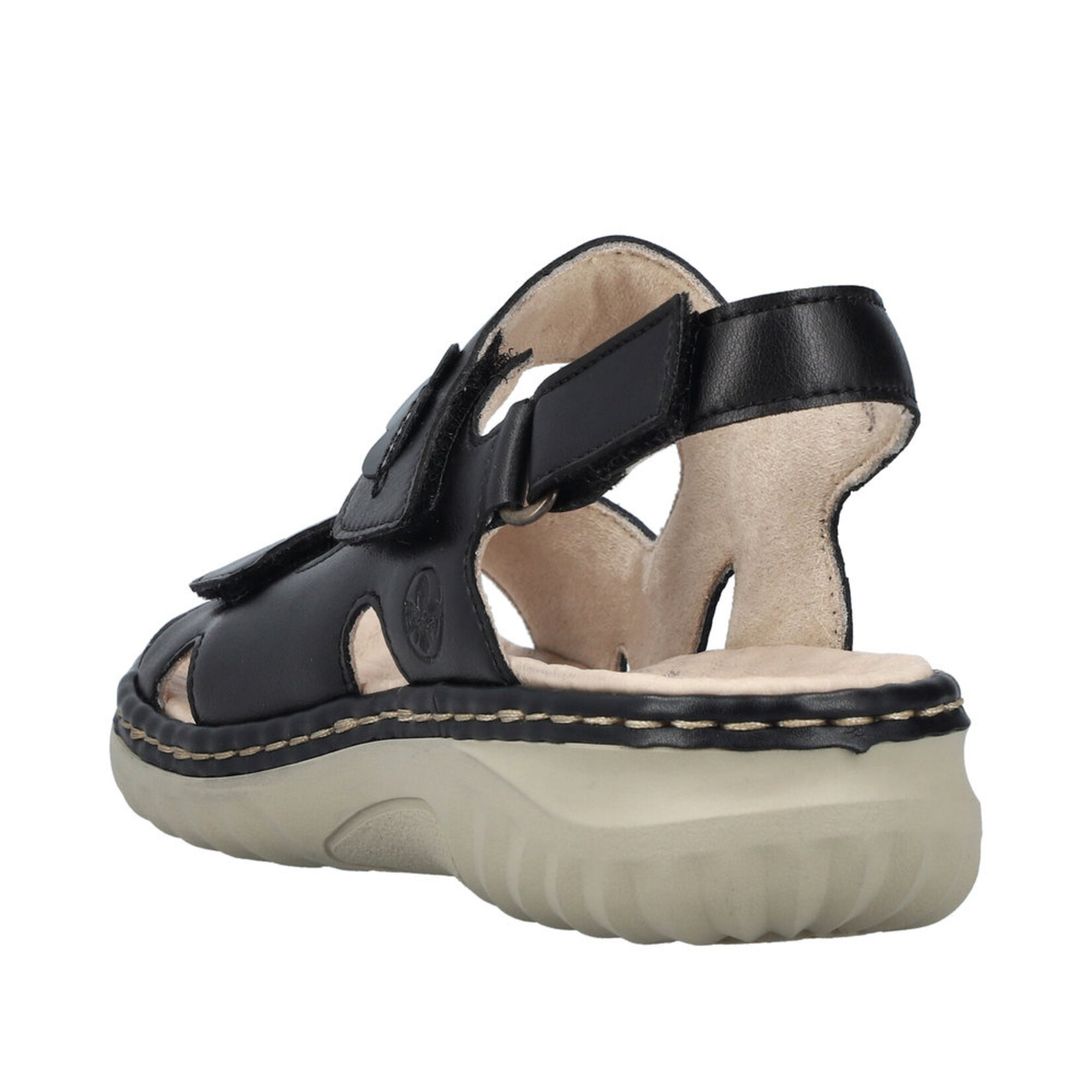 Rieker RIEKER 60462-00 Velcro Back-Strap Sandal