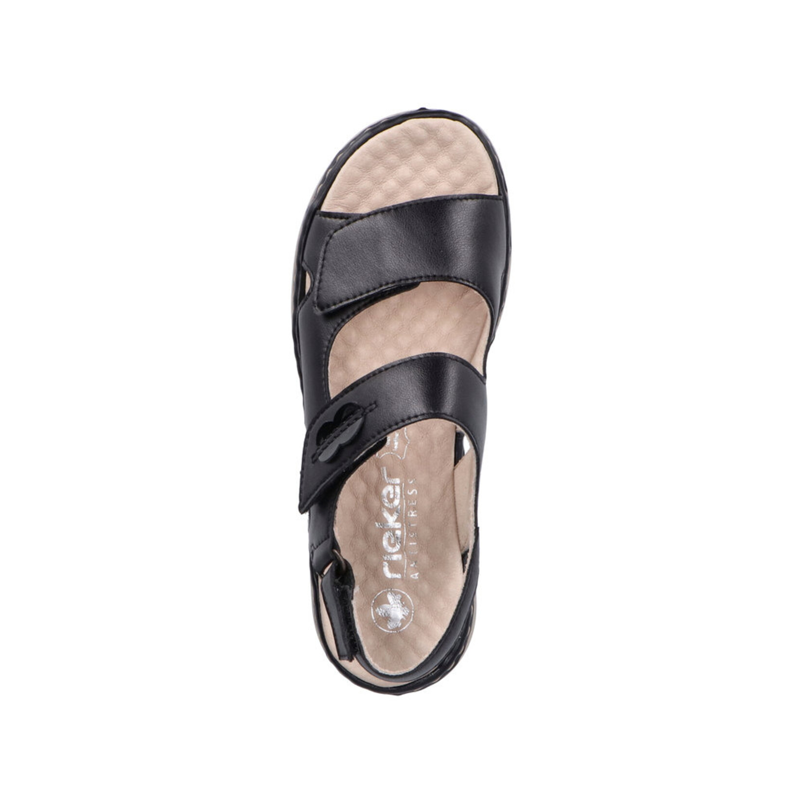Rieker RIEKER 60462-00 Velcro Back-Strap Sandal