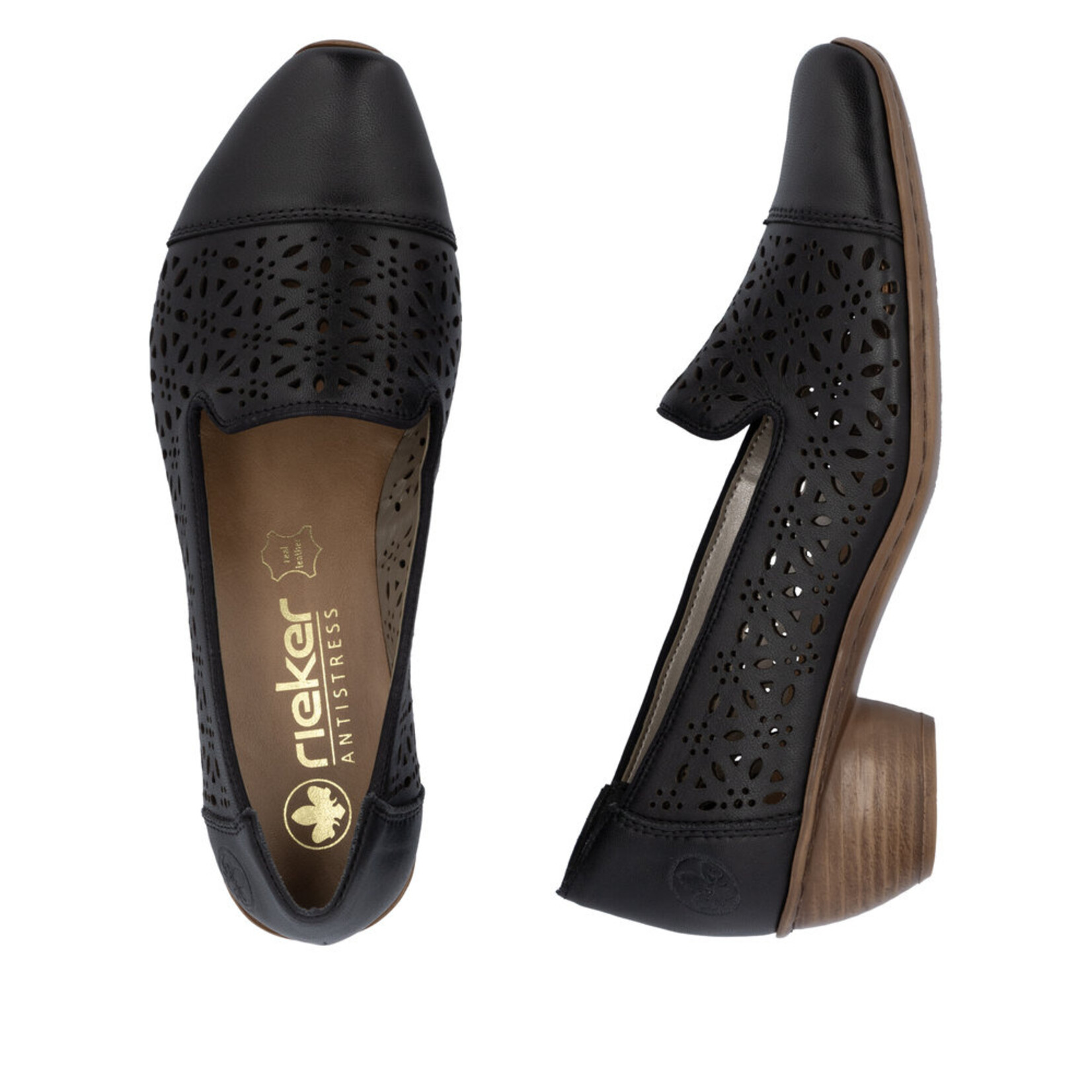 Rieker RIEKER 43754-00 Mirjam Covered Shoe (Perfs)