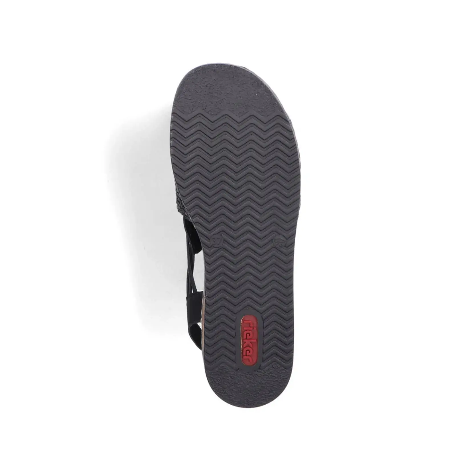 Rieker RIEKER 62941-00 Women's Wrapped Sandal (Woven)