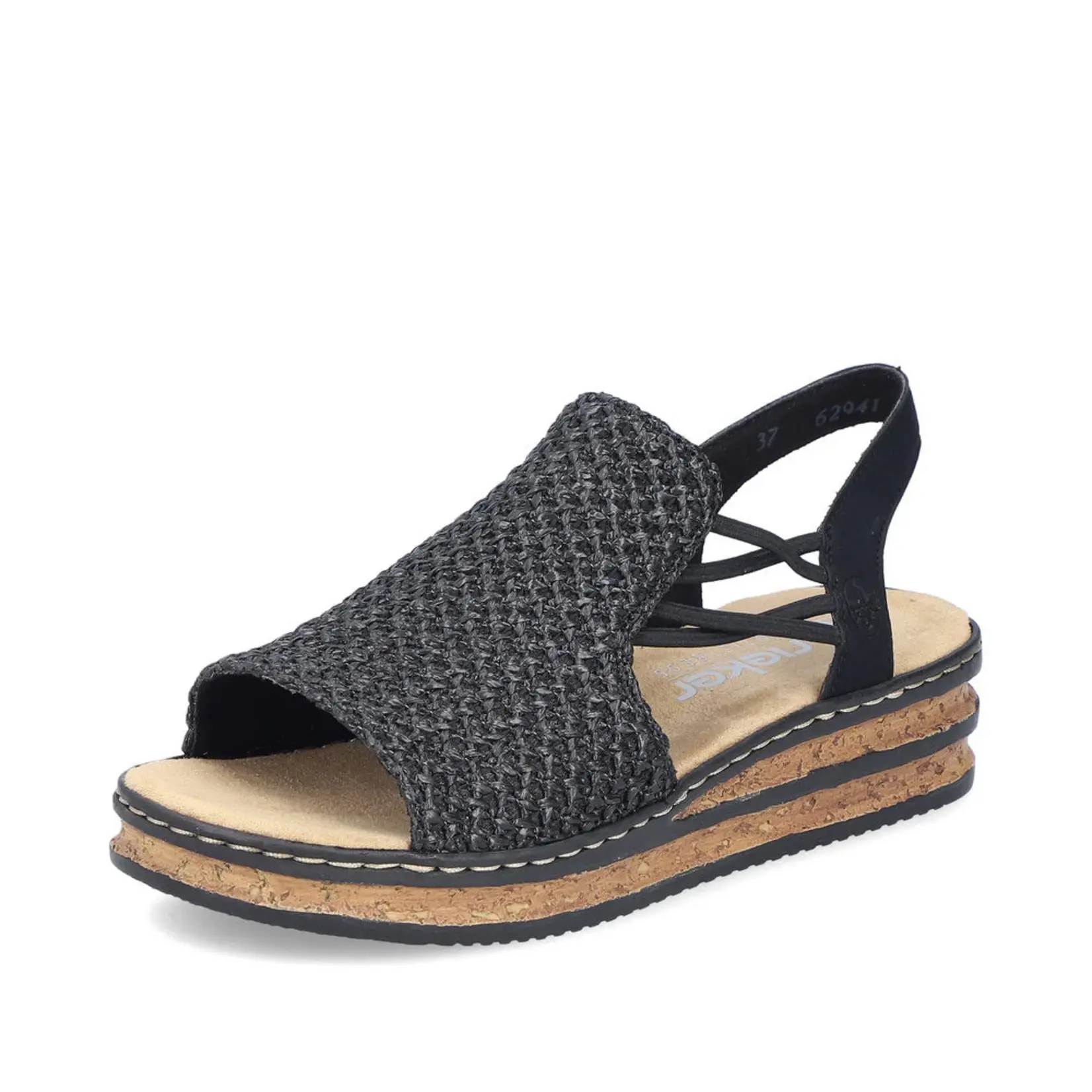 RIEKER 62941-00 Wrapped Sandal (Woven)
