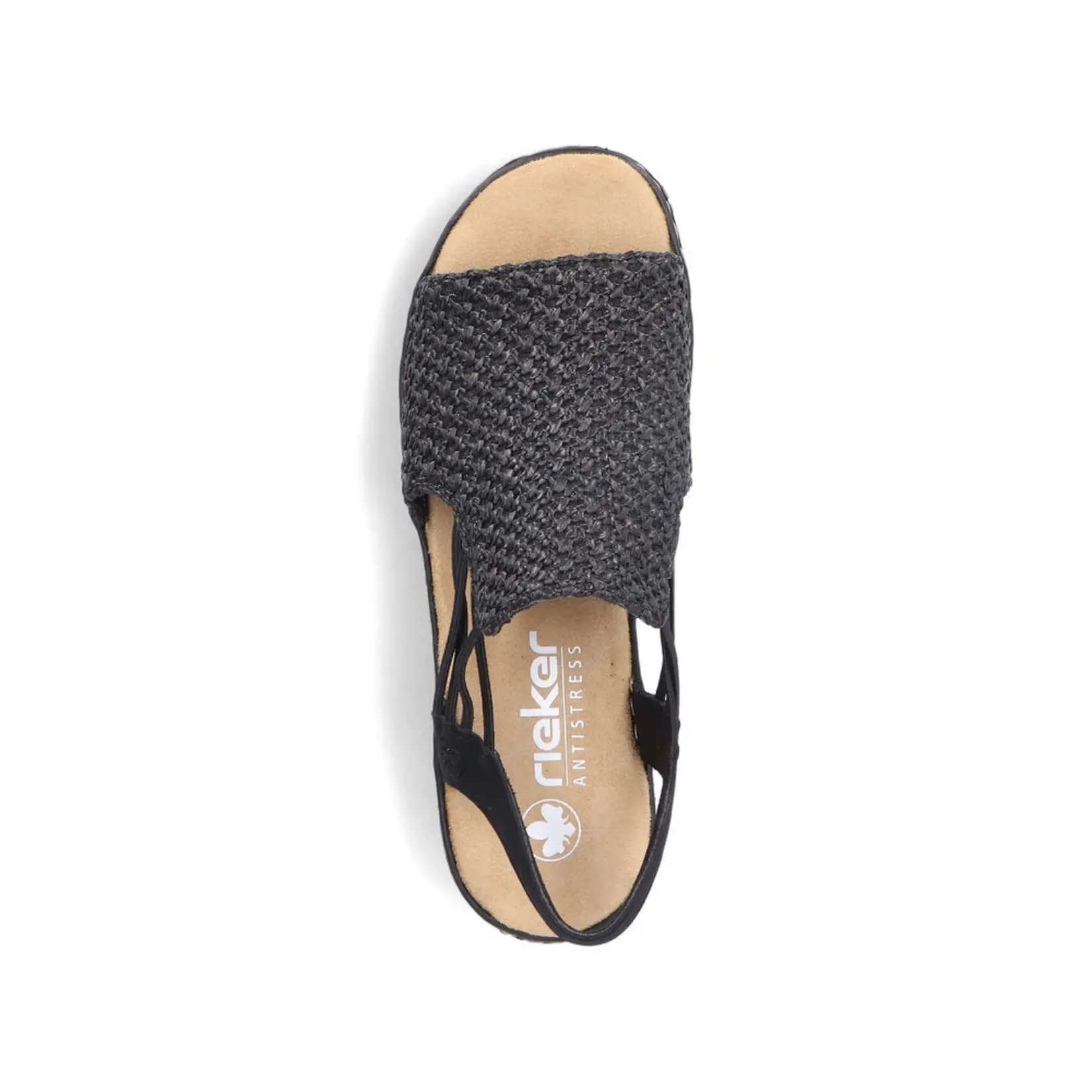 Rieker RIEKER 62941-00 Women's Wrapped Sandal (Woven)