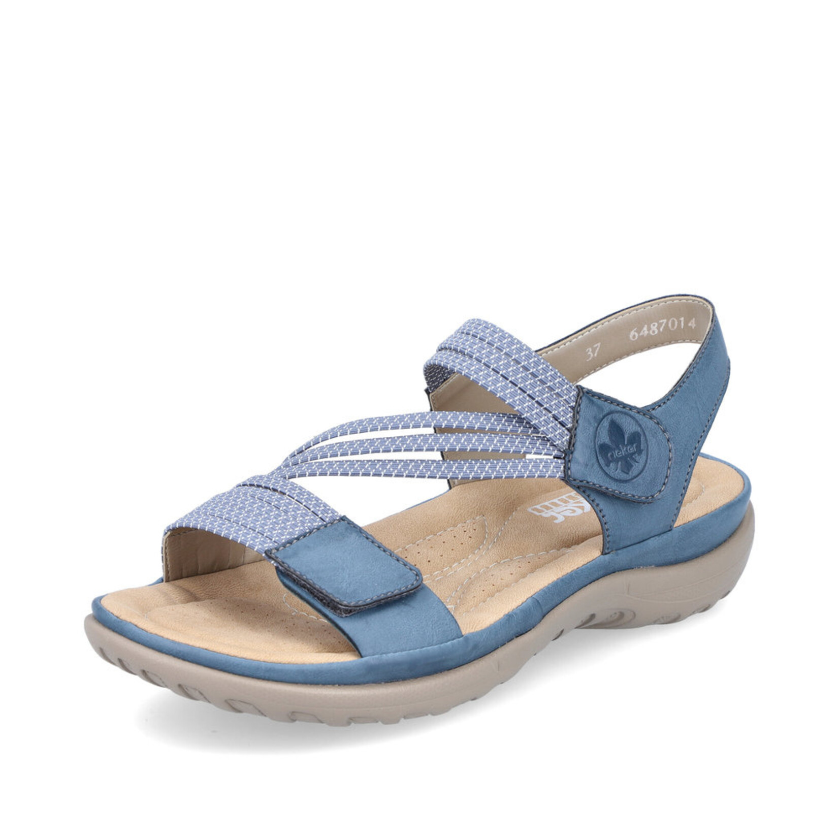 Rieker RIEKER 64870-14 Velcro Sandal (Thin Bands)