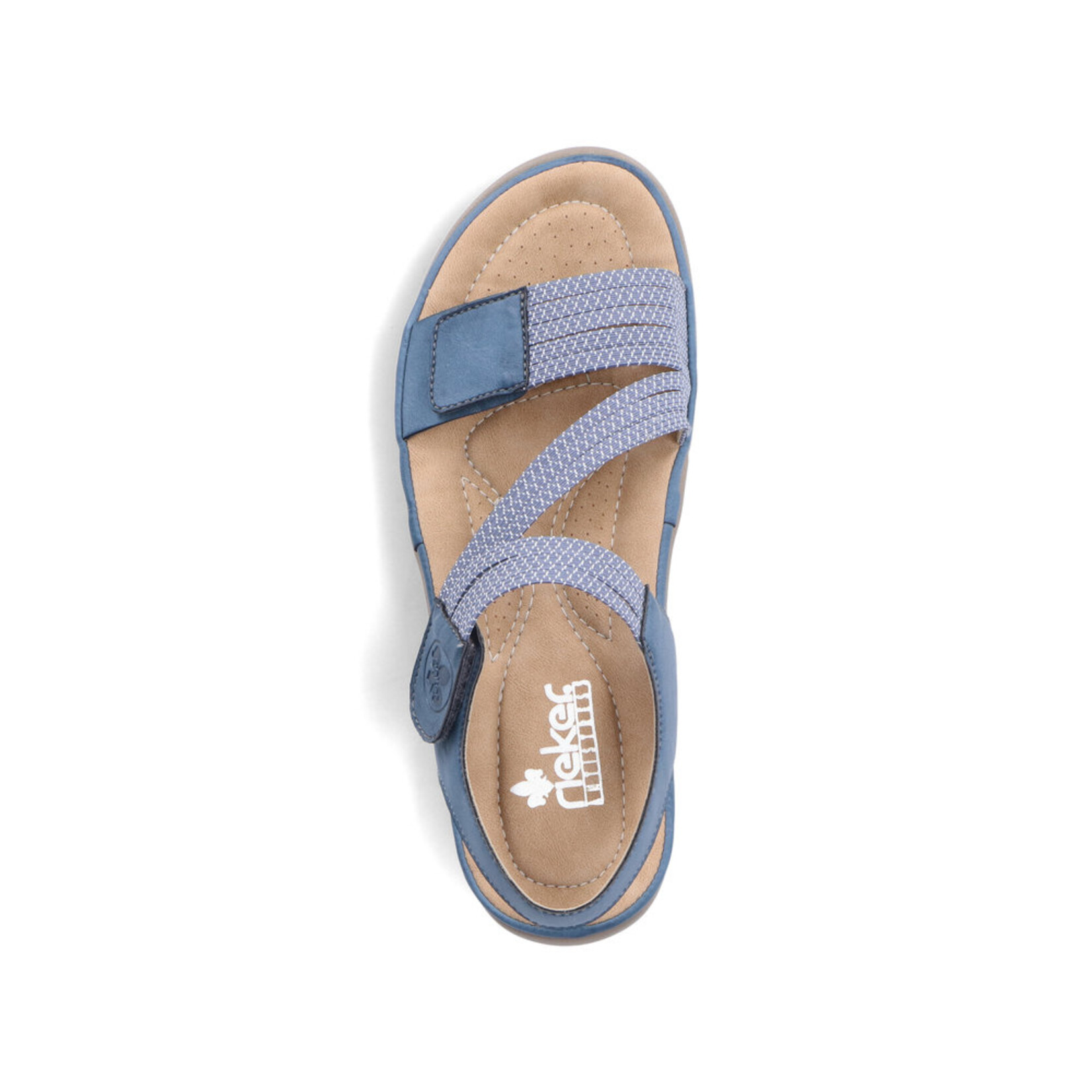 RIEKER 64870-14 Velcro Sandal (Thin Bands)