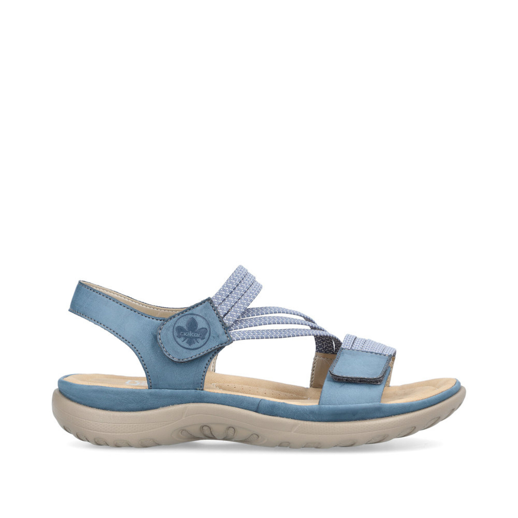 Rieker RIEKER 64870-14 Women's Velcro Sandal (Thin Bands)