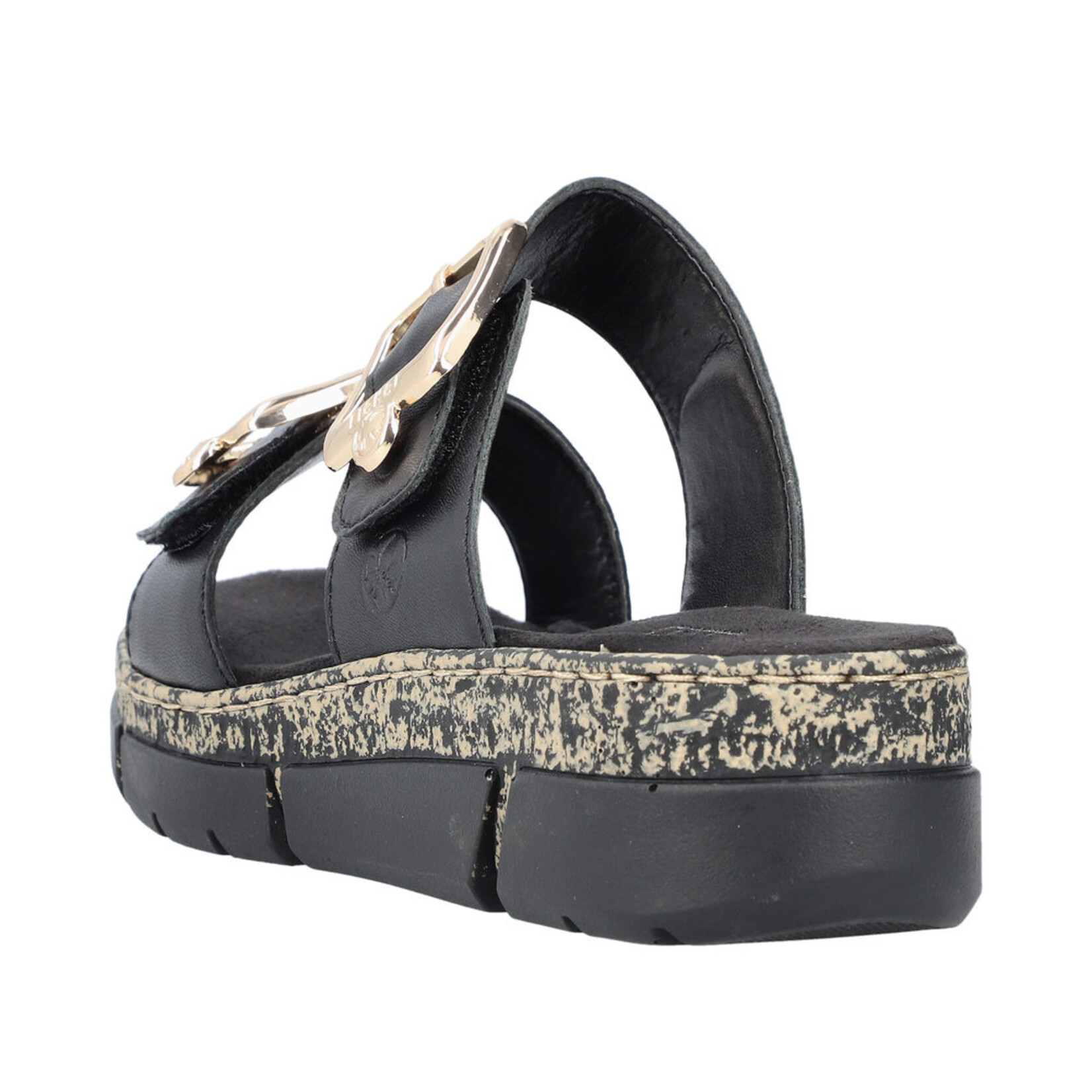 Rieker RIEKER V2372-00 Velcro Slide (Big Buckle)