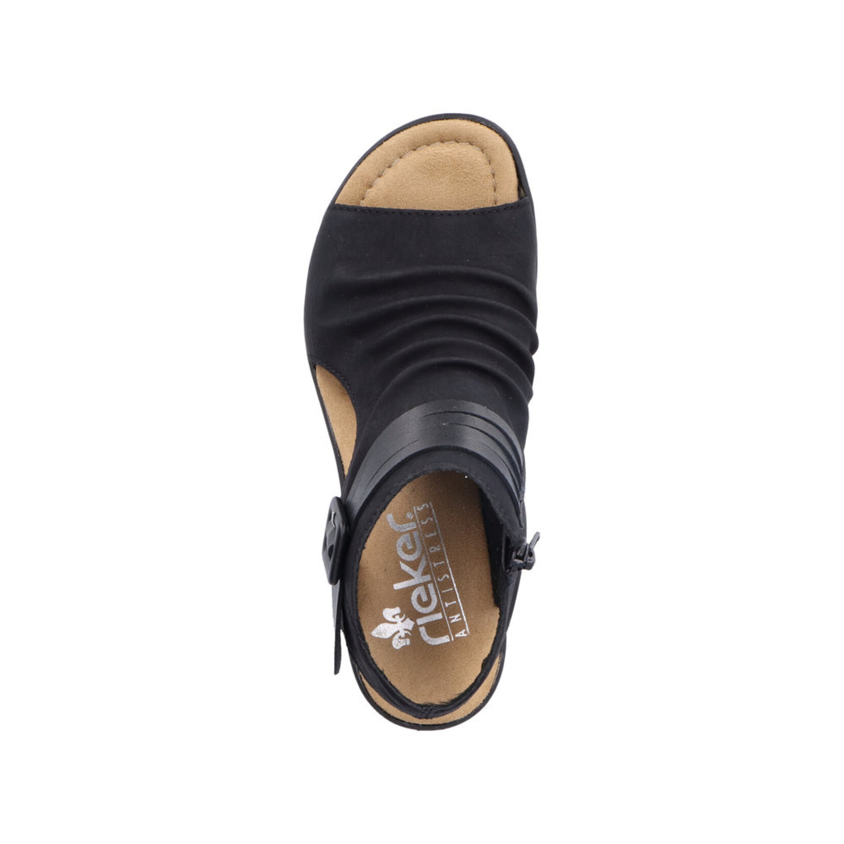 Rieker RIEKER 68191-00 Women's Wrapped Gladiator Wedge