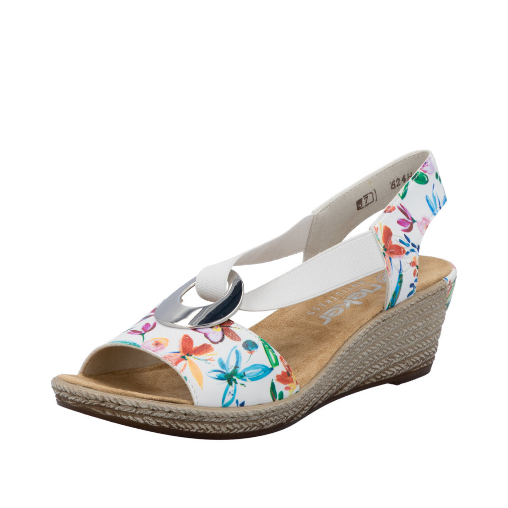 Rieker RIEKER 624H6-91 Wedge Sandal (Coin)