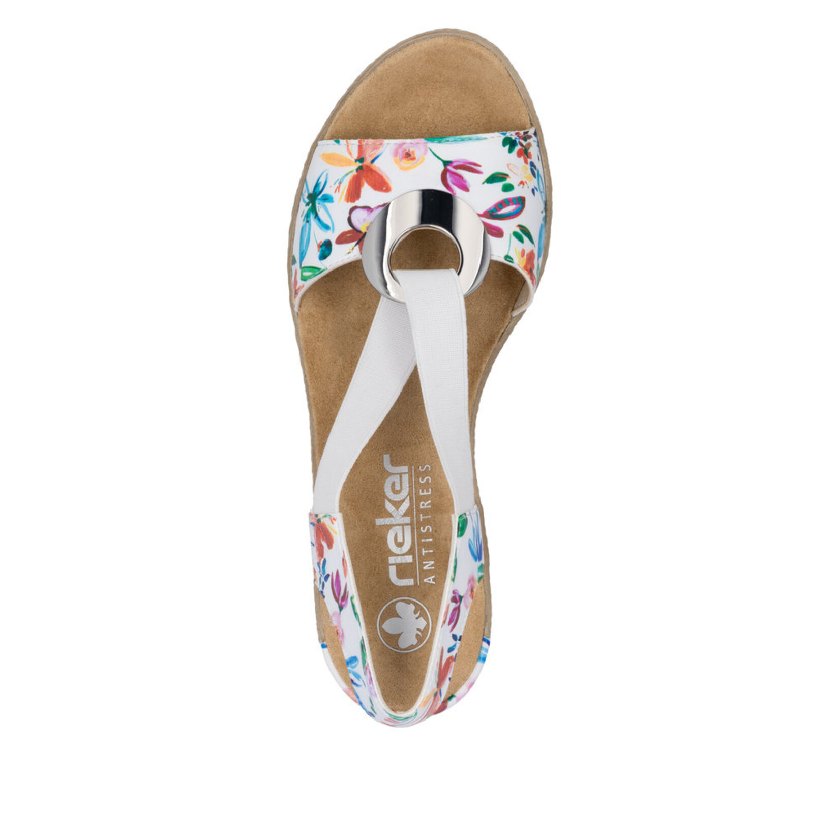 Rieker RIEKER 624H6-91 Wedge Sandal (Coin)
