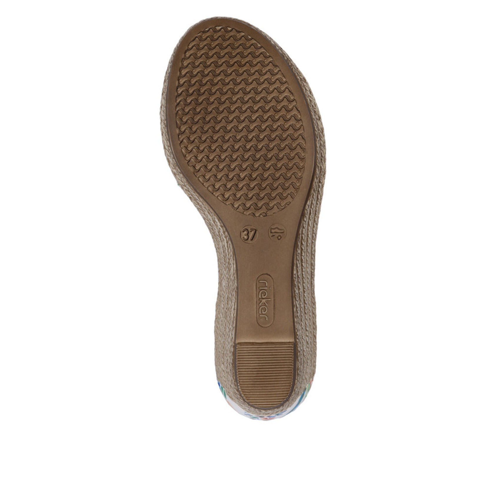 Rieker RIEKER 624H6-91 Wedge Sandal (Coin)