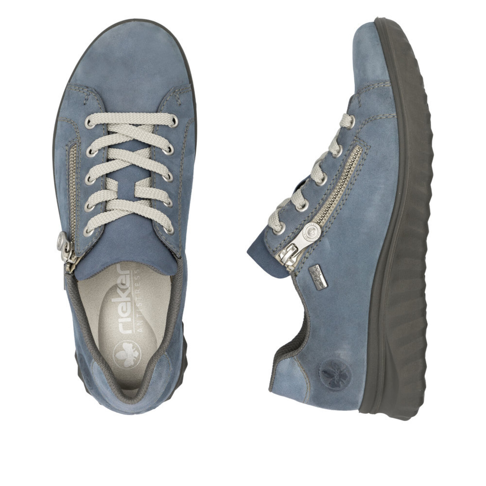 Rieker RIEKER 59000-10 Casual Lace-Zip Shoe