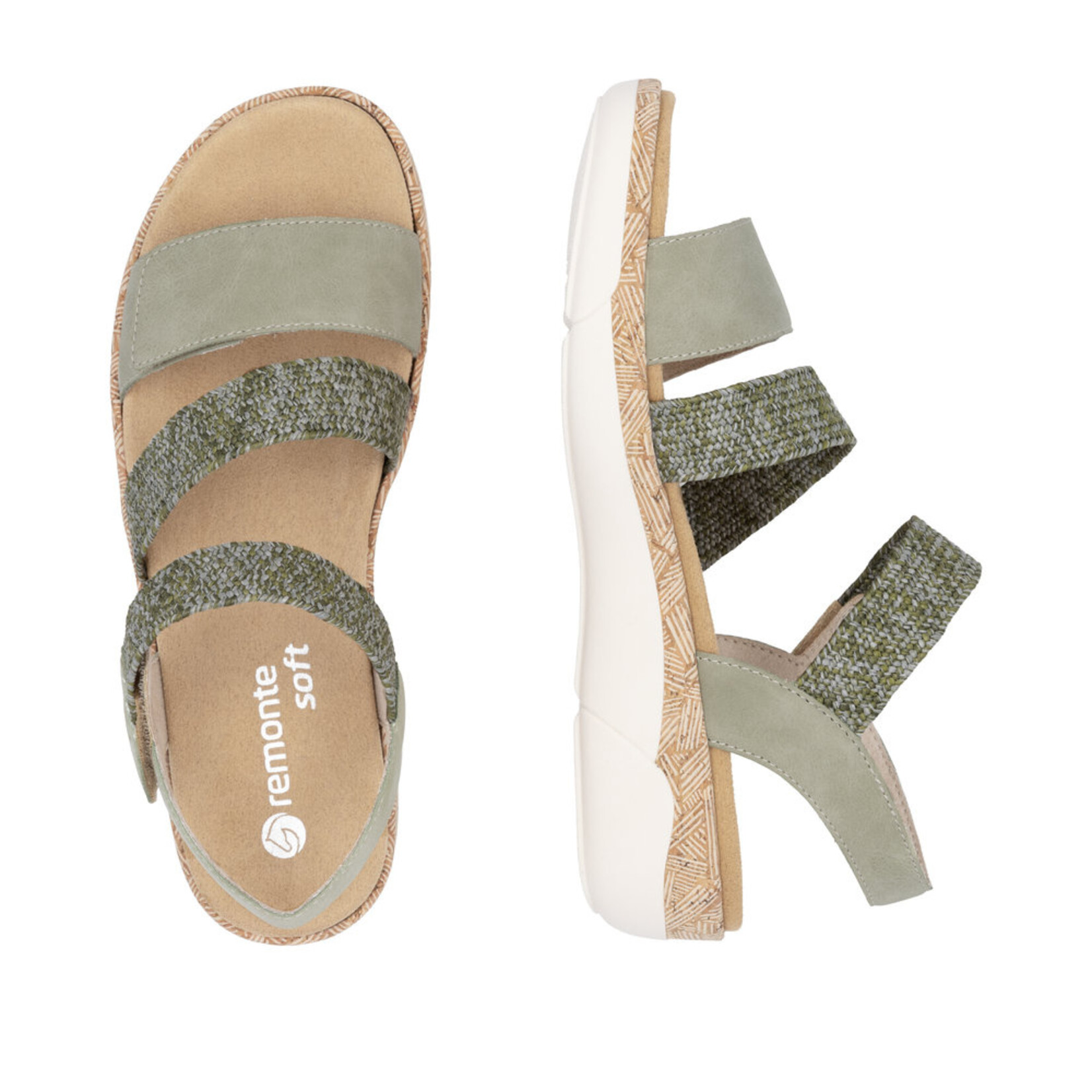 Rieker REMONTE R6861-52 Sandal (Stretch Back-Strap)