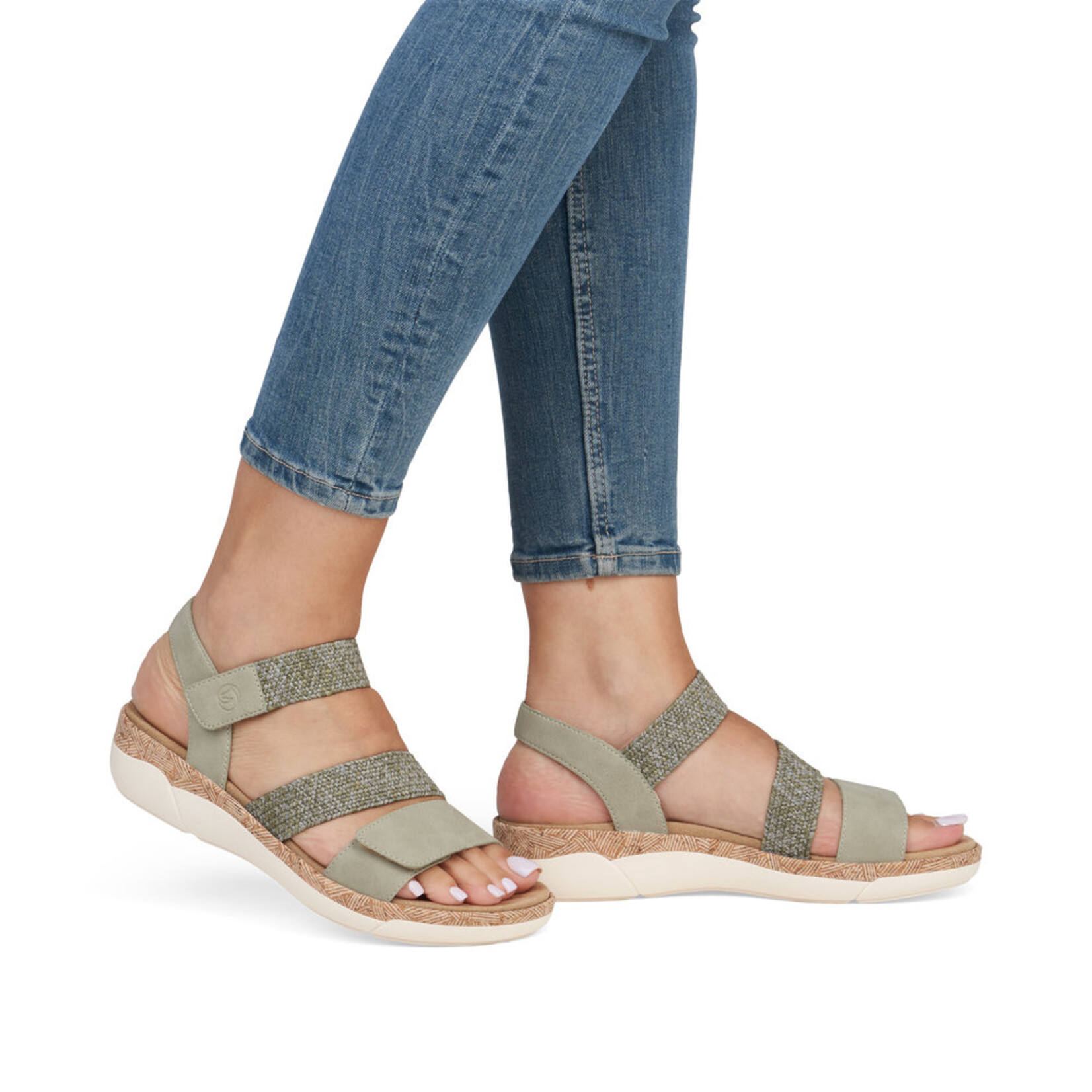 Rieker REMONTE R6861-52 Sandal (Stretch Back-Strap)