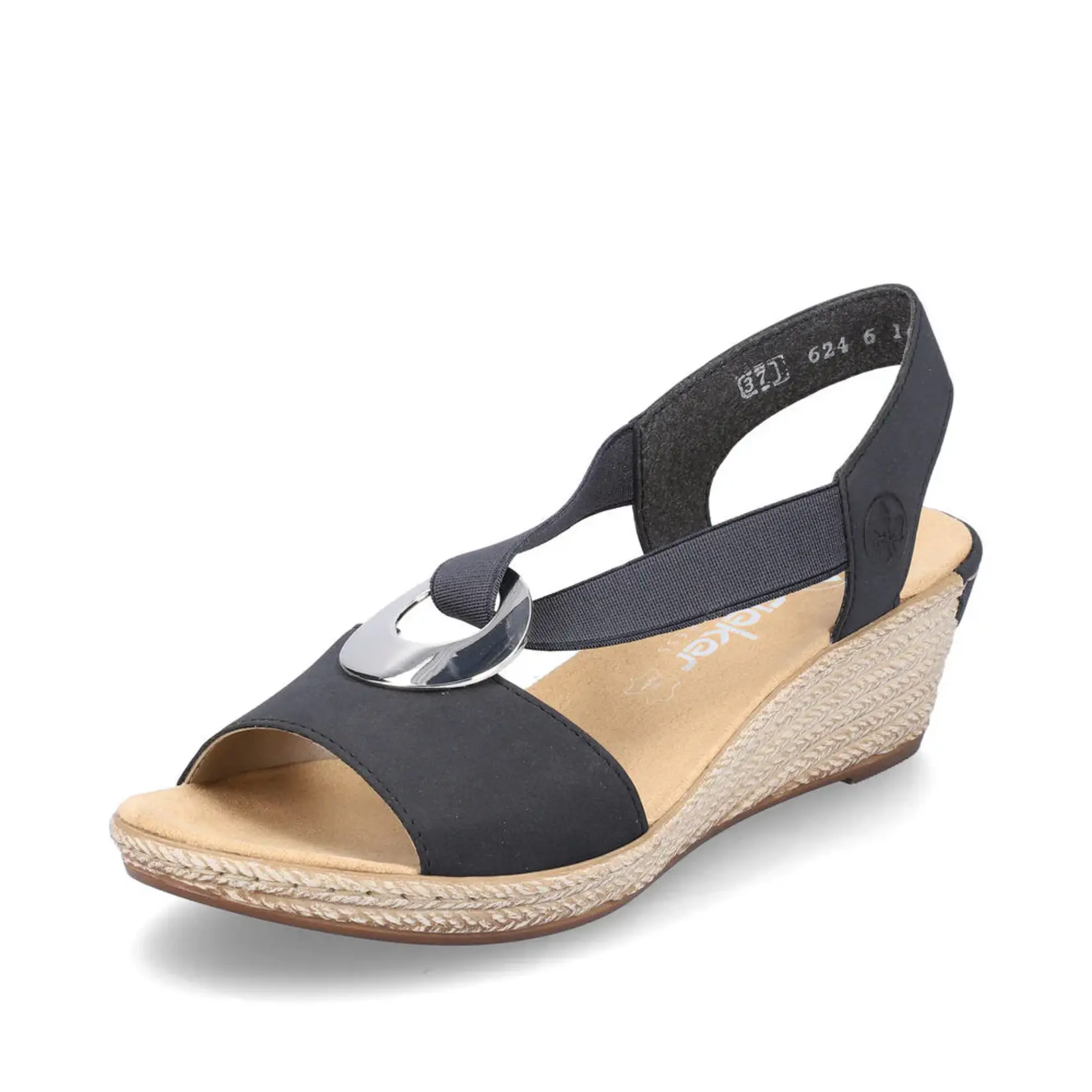 Rieker RIEKER 624H6-14 Women's Wedge Sandal (Coin)
