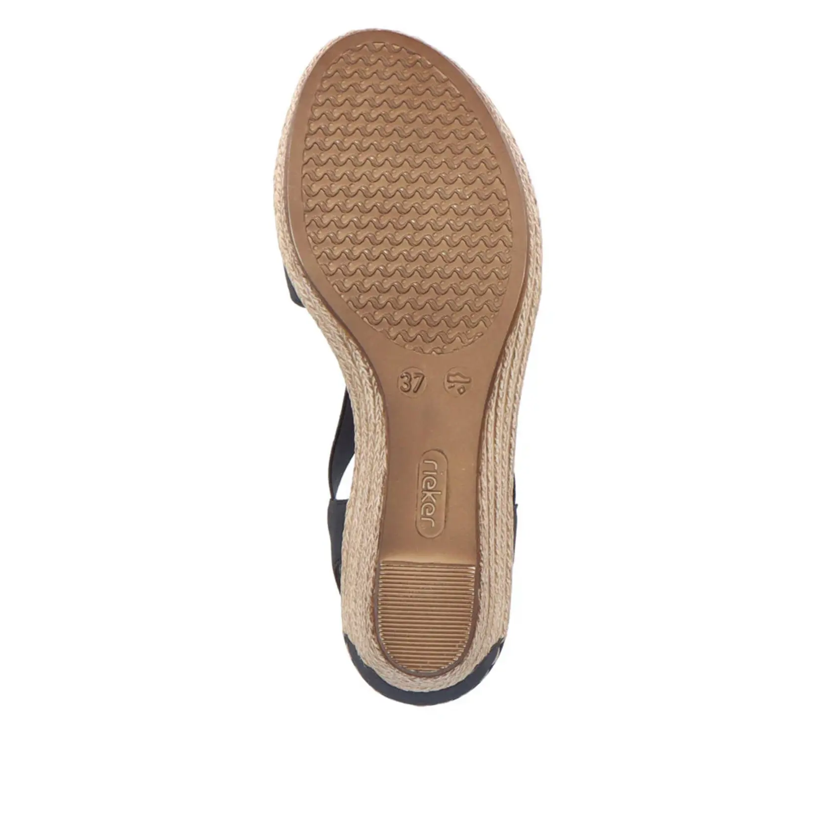 Rieker RIEKER 624H6-14 Women's Wedge Sandal (Coin)