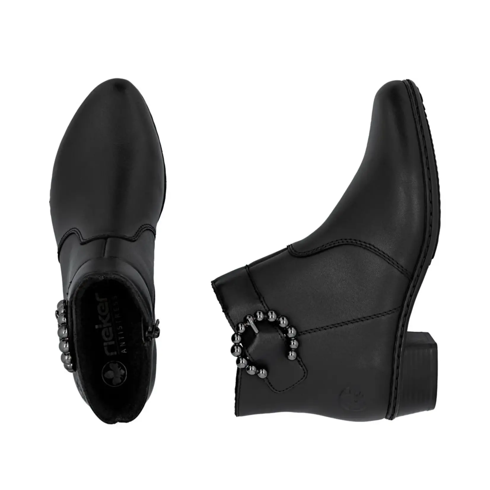Rieker RIEKER Y0797-00 Women's Ankle Bootie (Adornment)