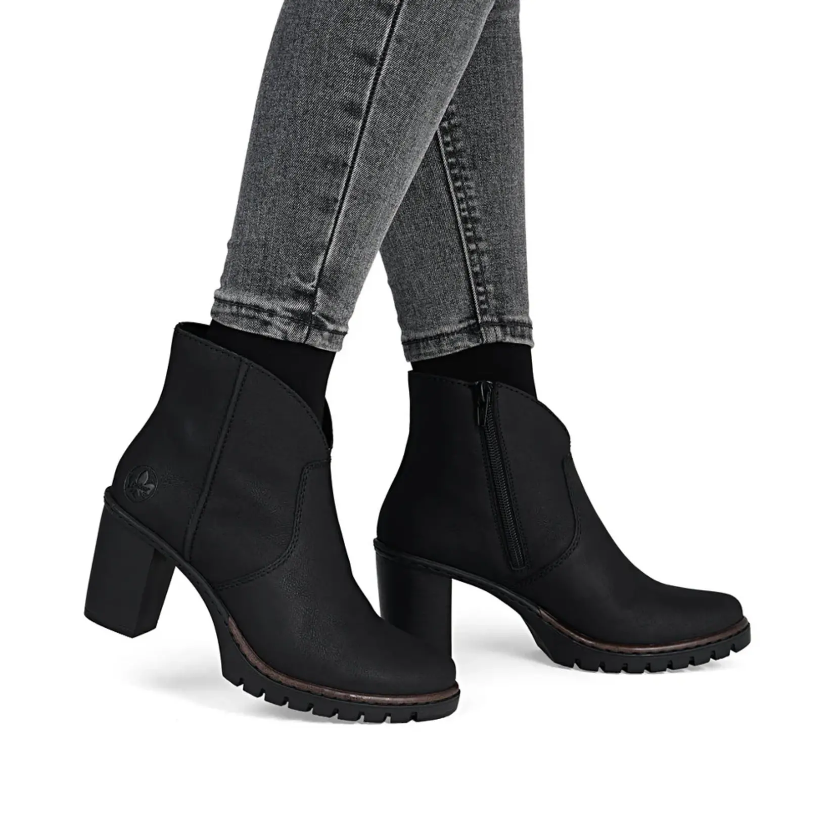 Rieker RIEKER Y2553-00 Women's Heel Bootie
