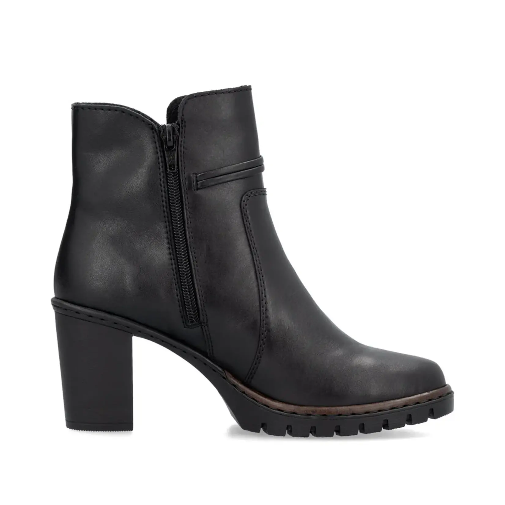 Rieker RIEKER Y2567-00 Women's Heel Bootie (Tassel)