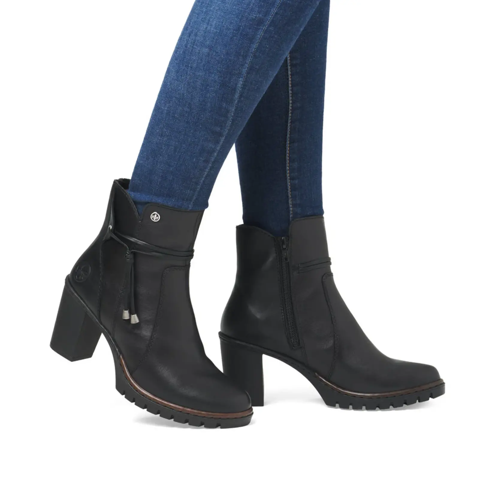 Rieker RIEKER Y2567-00 Heel Bootie (Tassel)