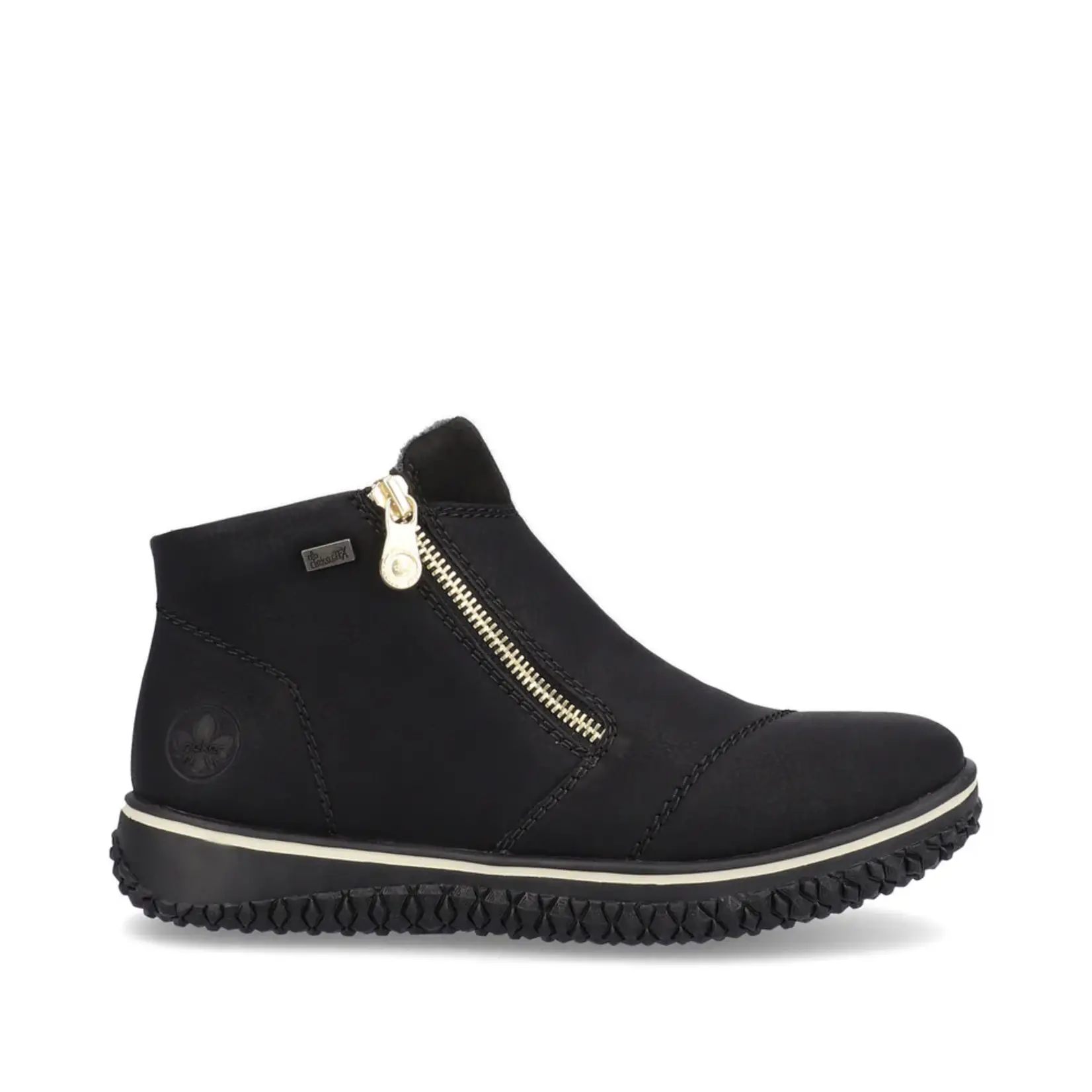 Rieker RIEKER Z4265-00 Cordula Bootie (Gold Zip)