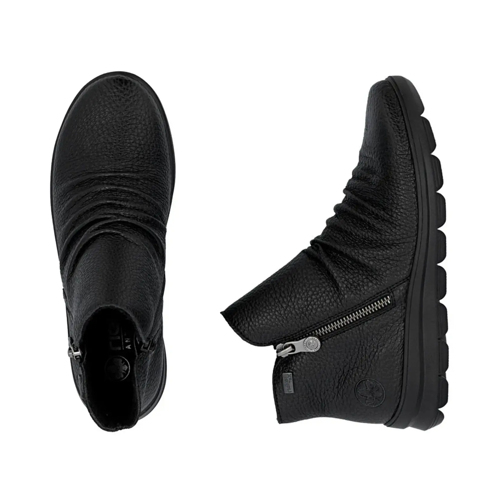 Rieker RIEKER Z0056-00 Women's Double-Zip Bootie