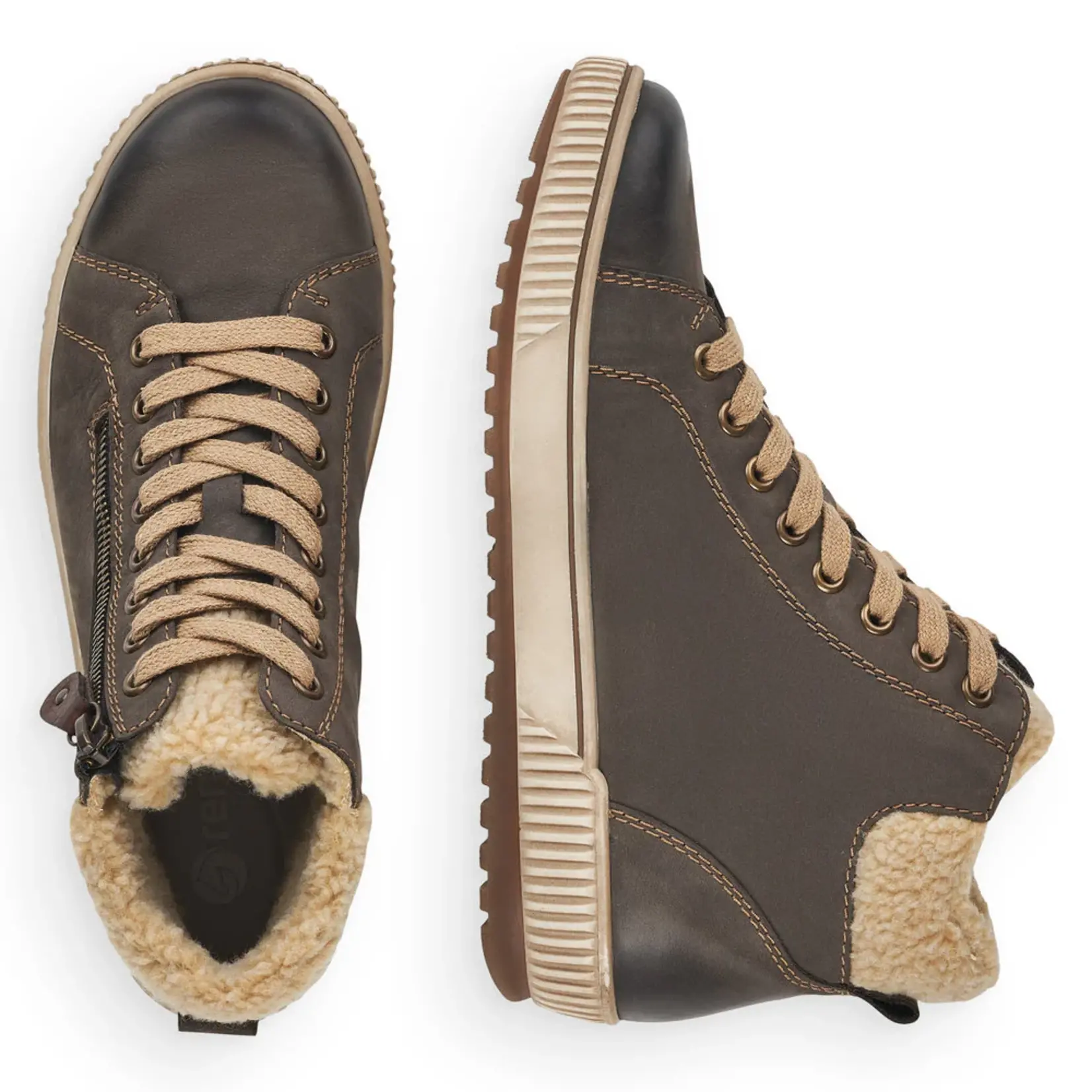 Remonte REMONTE D0770-45 Women's Sneaker Bootie (Fluff Rim)