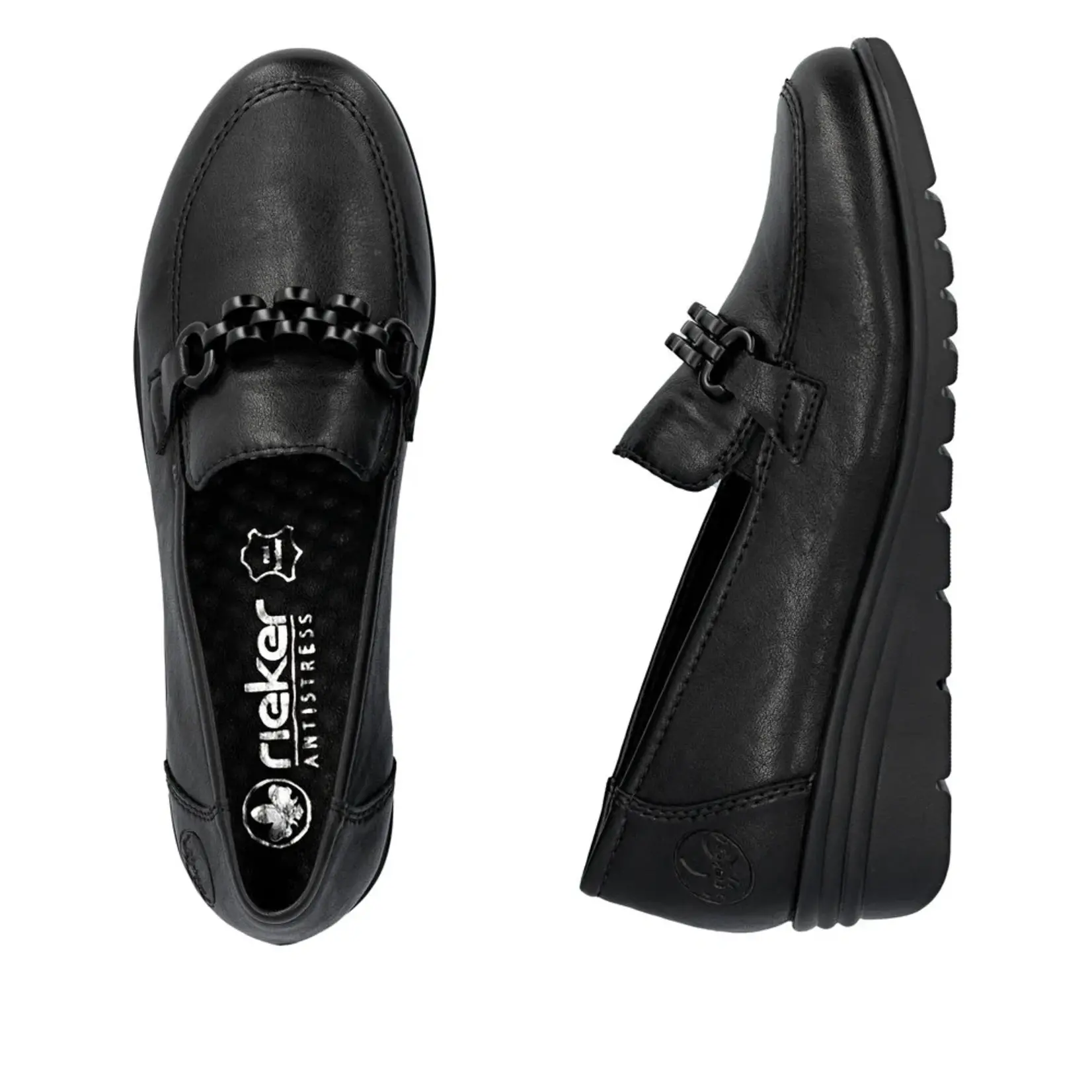 Rieker RIEKER L5361-00 Women's Loafer Wedge