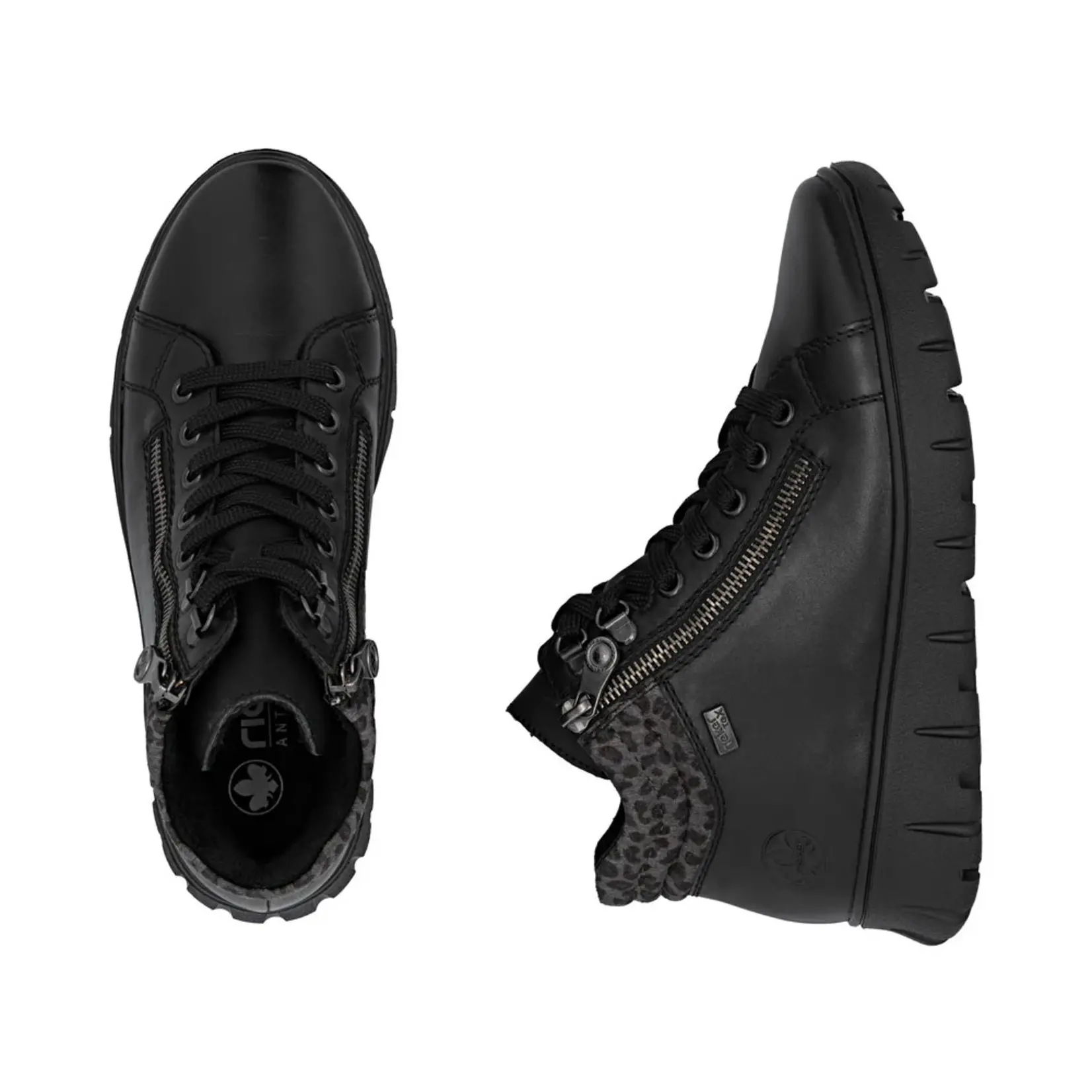 RIEKER N1305-00 Lace Bootie