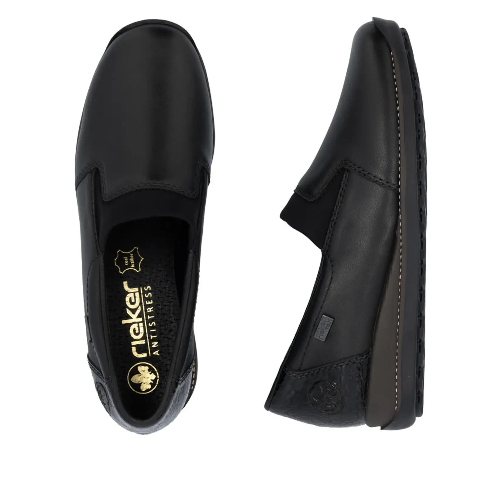 Rieker RIEKER 44291-00 Women's Daphne Slip-On (Elastic Vamp)