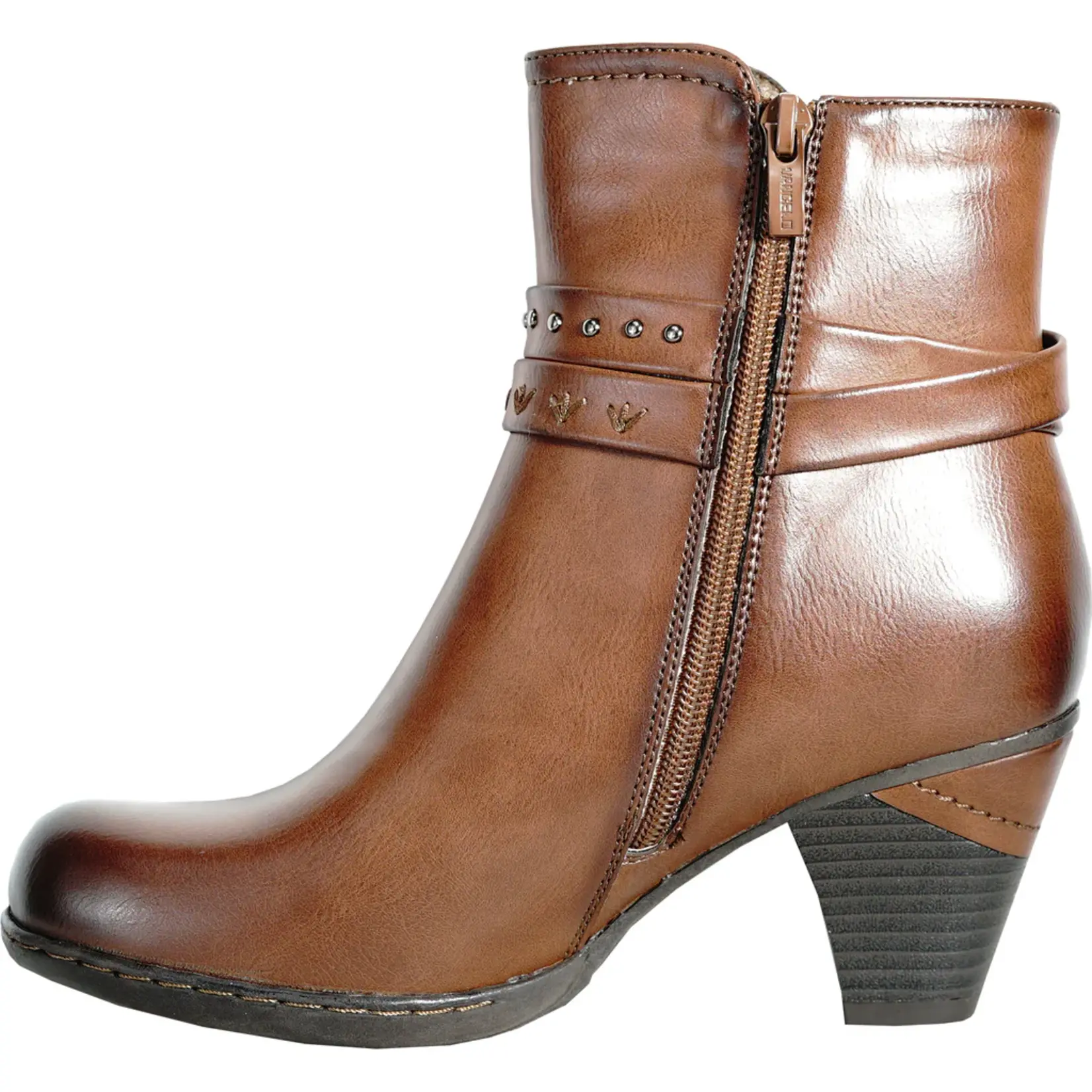 VANGELO HF5428 Heel Bootie BROWN