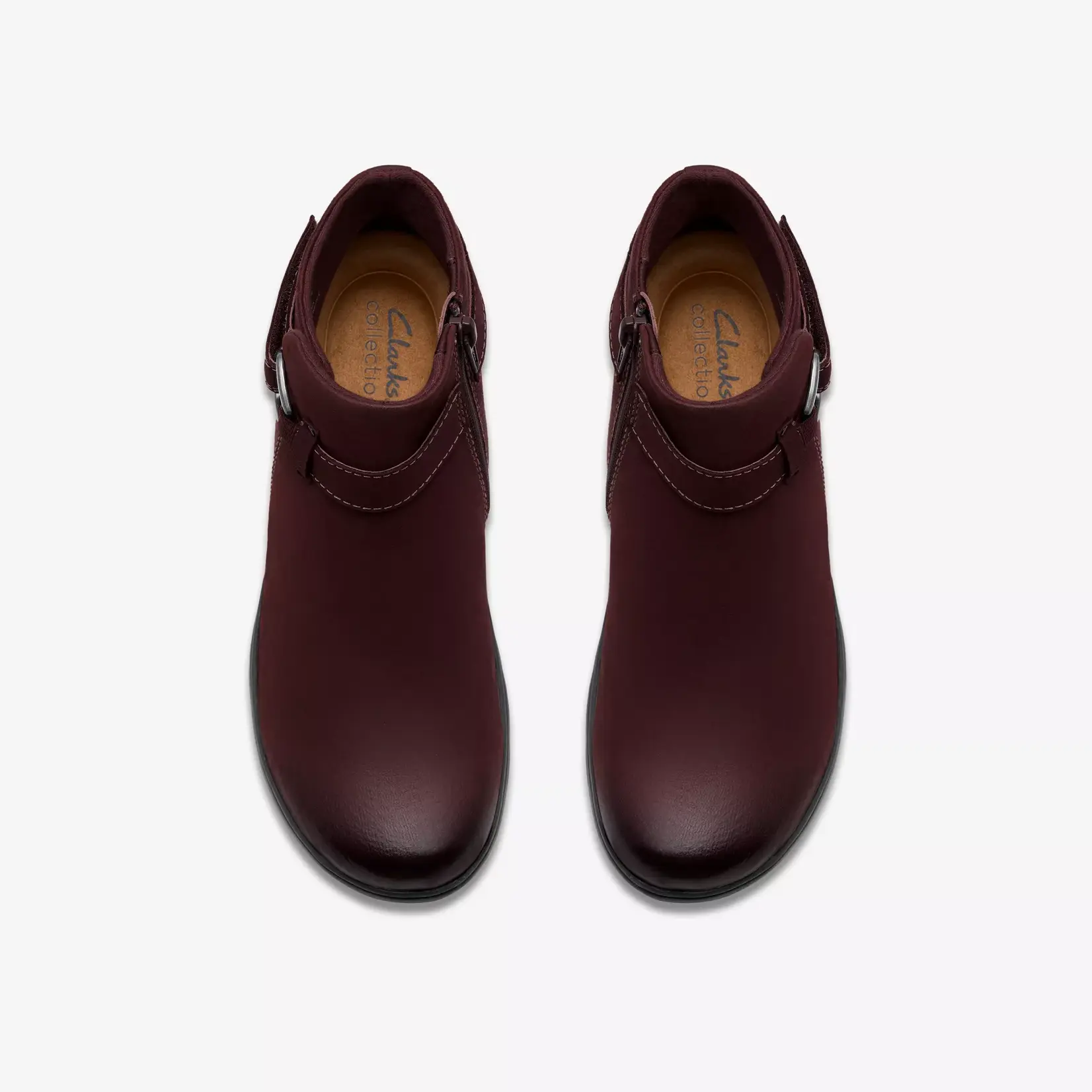 CLARKS Carleigh Drift Bootie 26184155 MERLOT