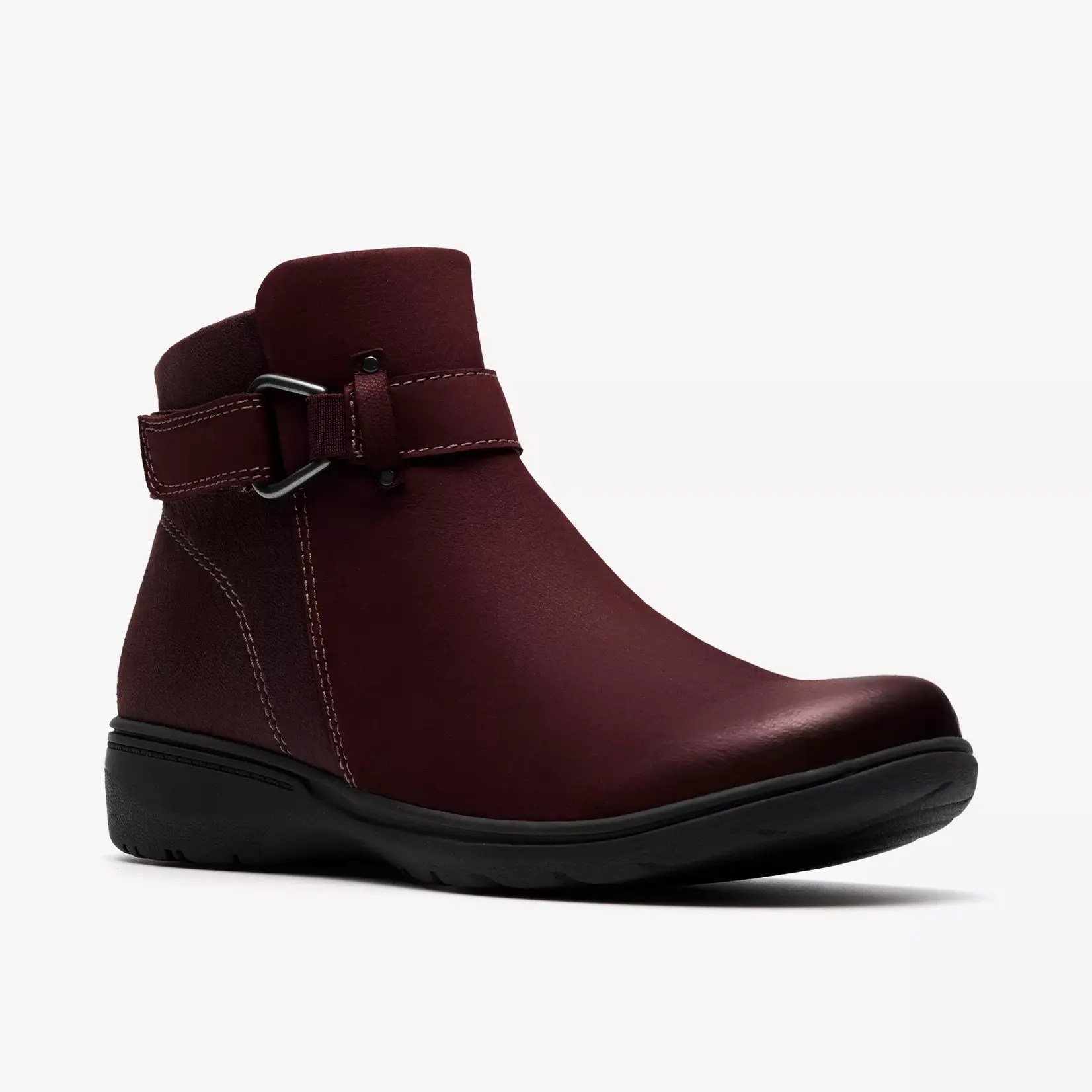 CLARKS Carleigh Drift Bootie 26184155 MERLOT